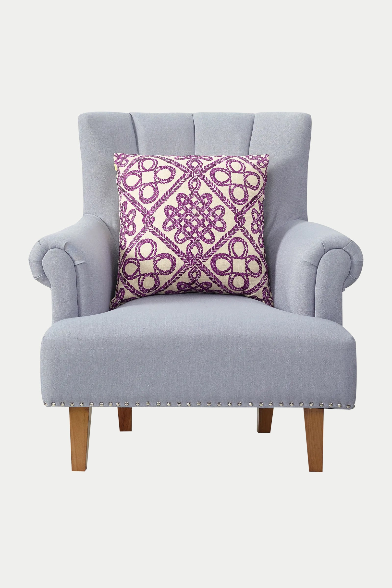 Costa Mesa Embroidered Square Pillow - Image 6