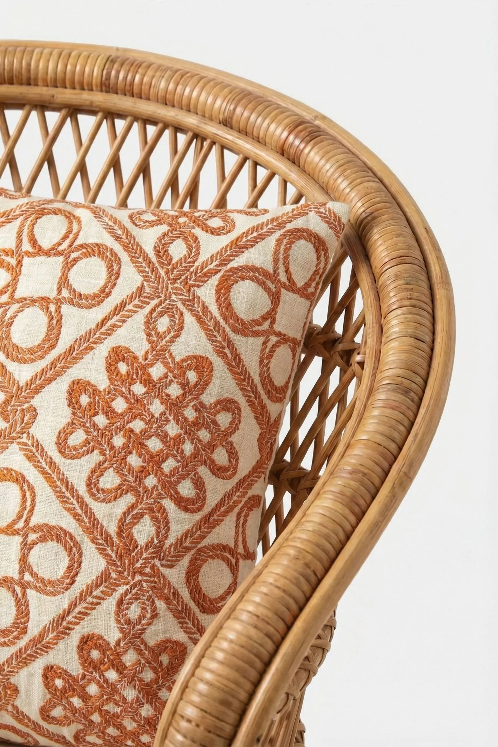 Costa Mesa Embroidered Square Pillow - Image 3