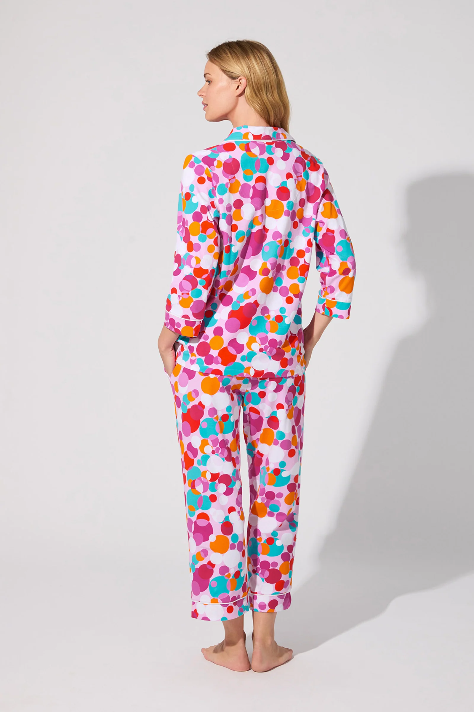 Crop Classic PJ Set - Bubble Dots - Image 3