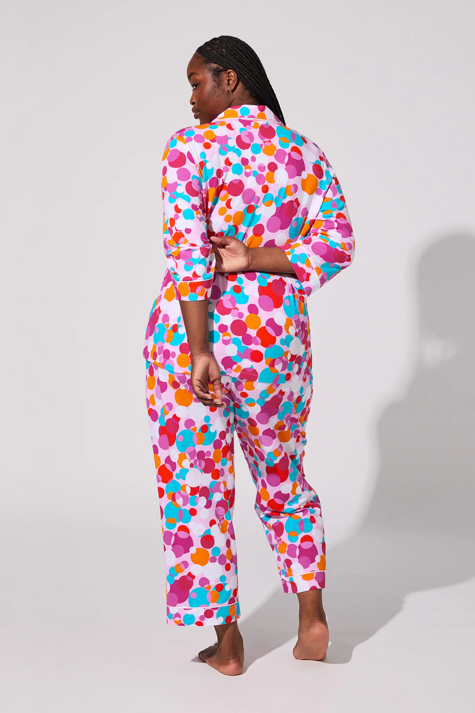 Crop Classic PJ Set - Bubble Dots - Image 5