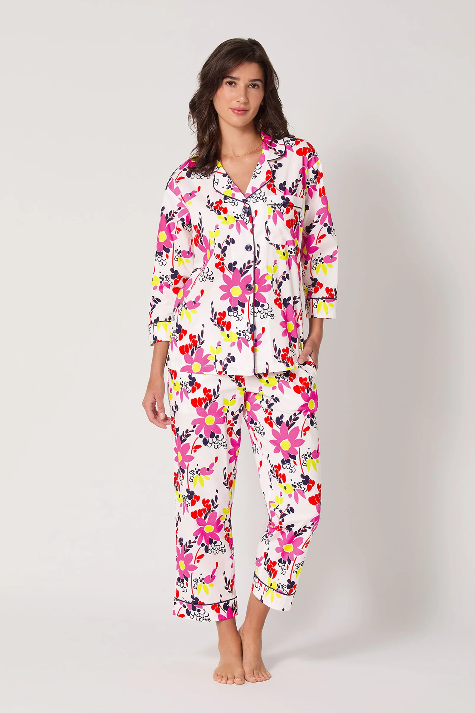 Crop Classic PJ Set - Whimsical Floral