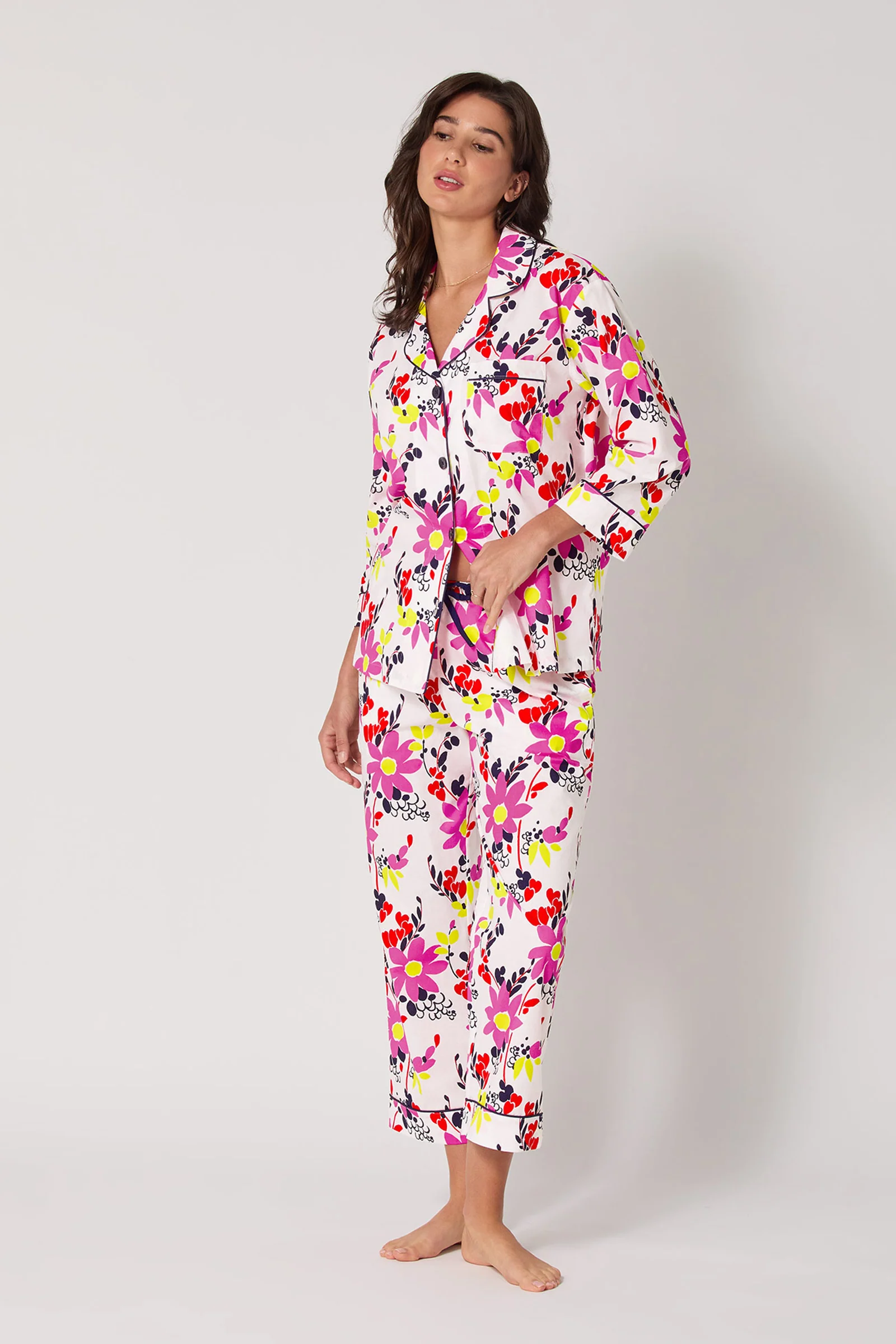 Crop Classic PJ Set - Whimsical Floral - Image 2