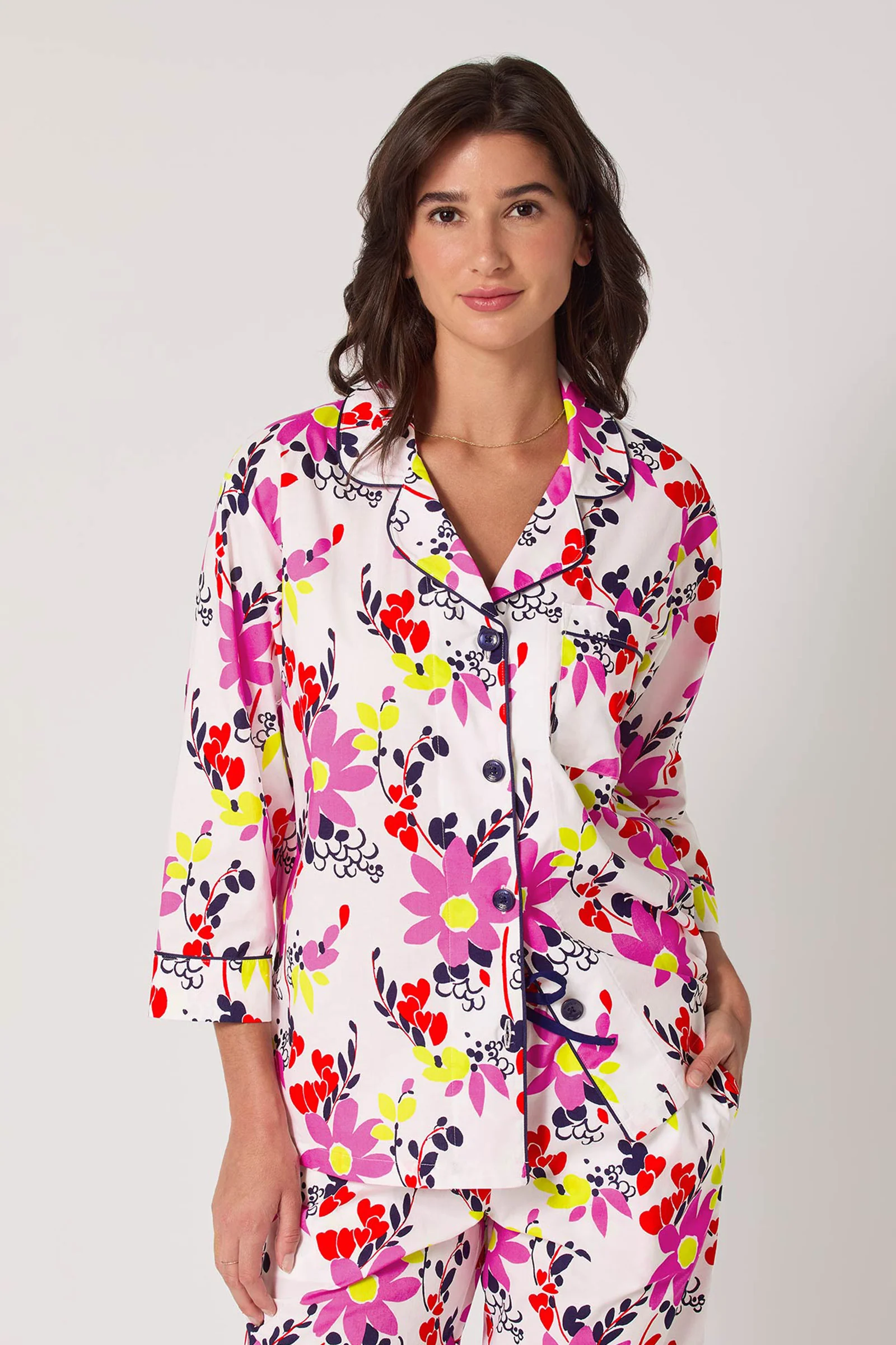 Crop Classic PJ Set - Whimsical Floral - Image 4