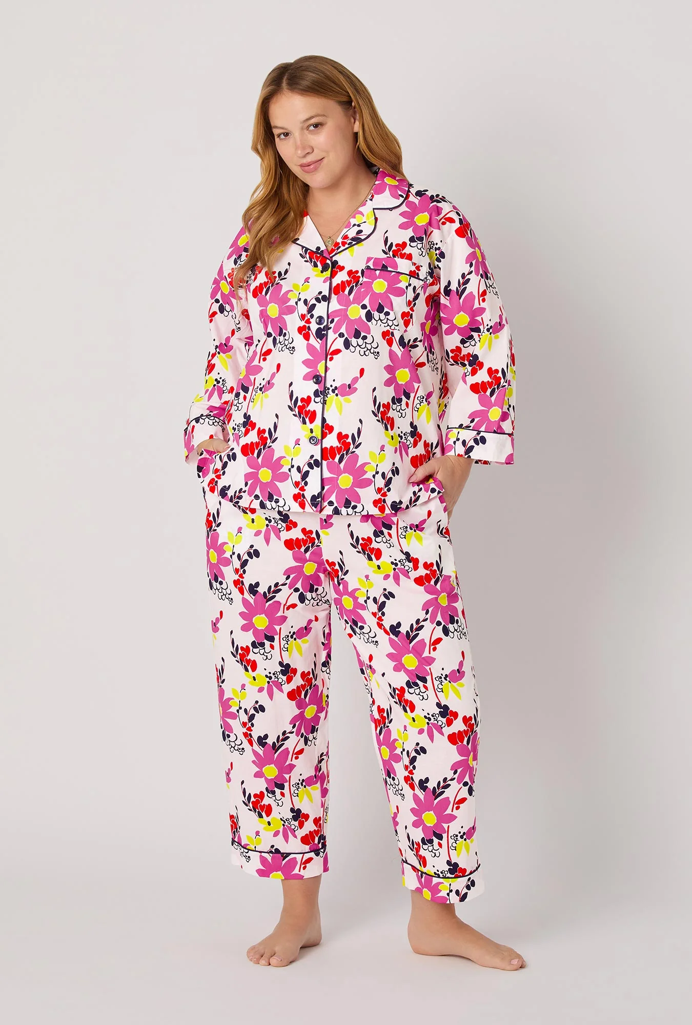 Crop Classic PJ Set - Whimsical Floral - Image 5
