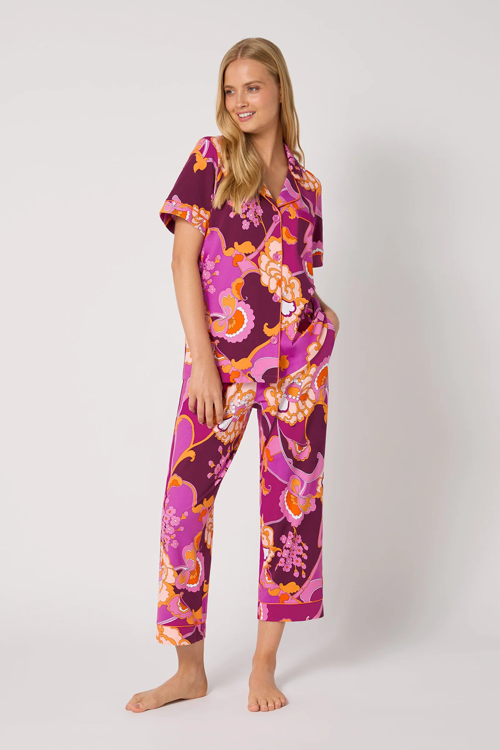 Crop PJ Set - Apache Plume