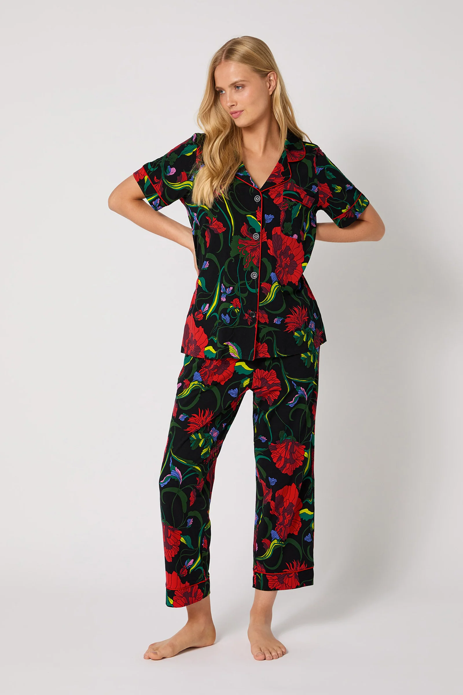 Crop PJ Set - Haute Floral
