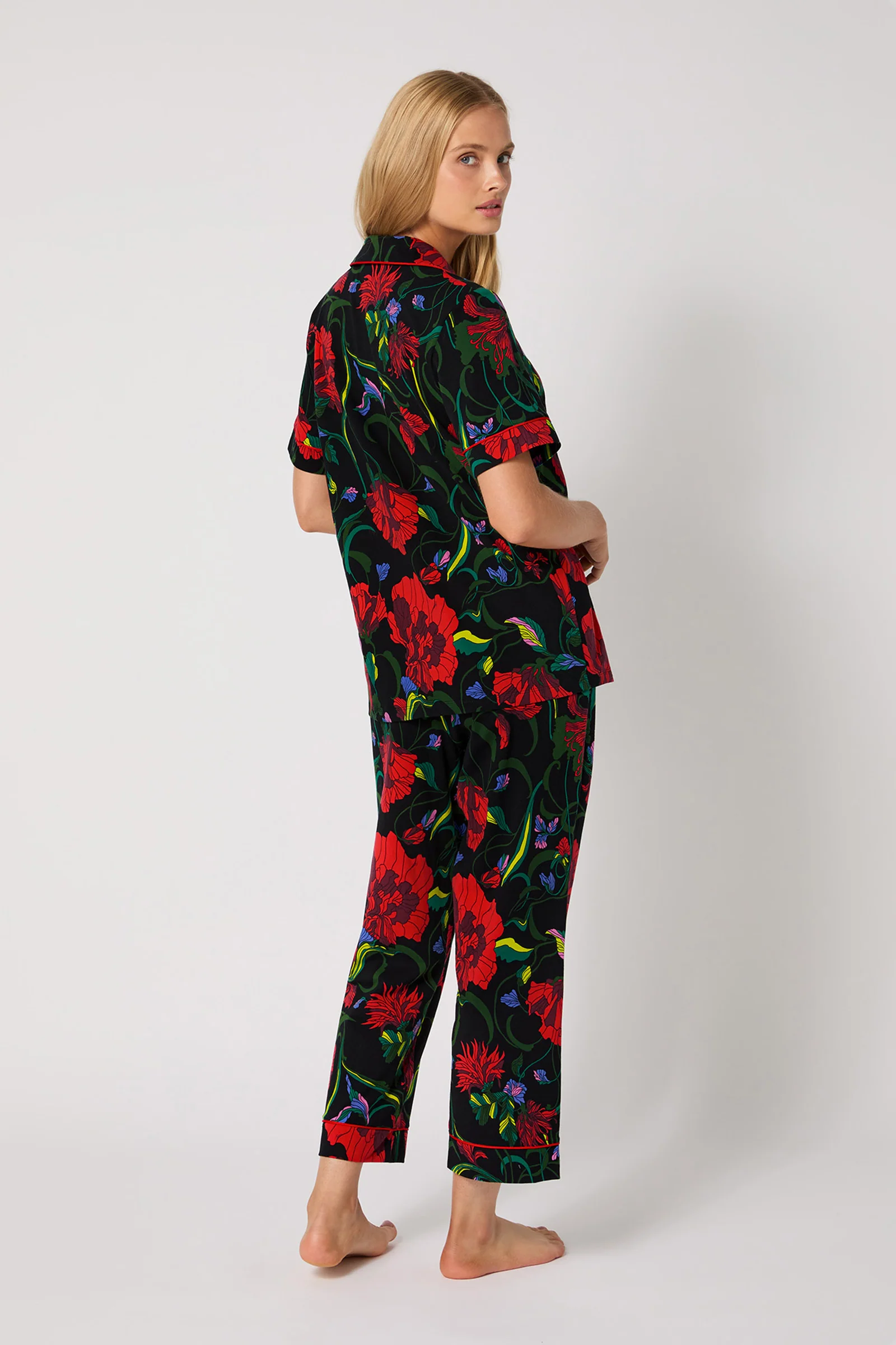 Crop PJ Set - Haute Floral - Image 3
