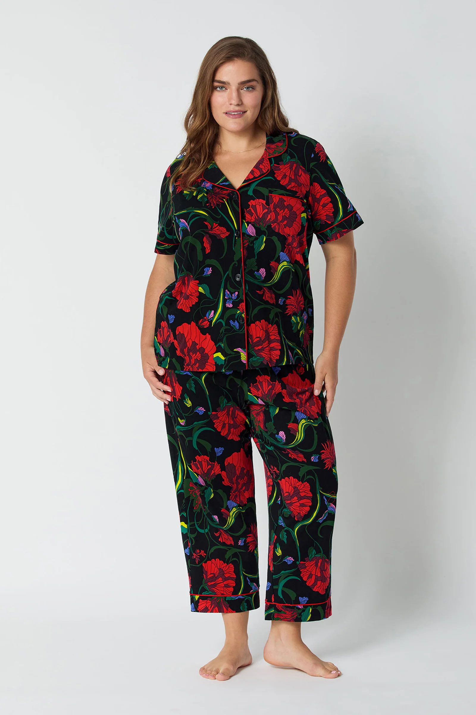 Crop PJ Set - Haute Floral - Image 4