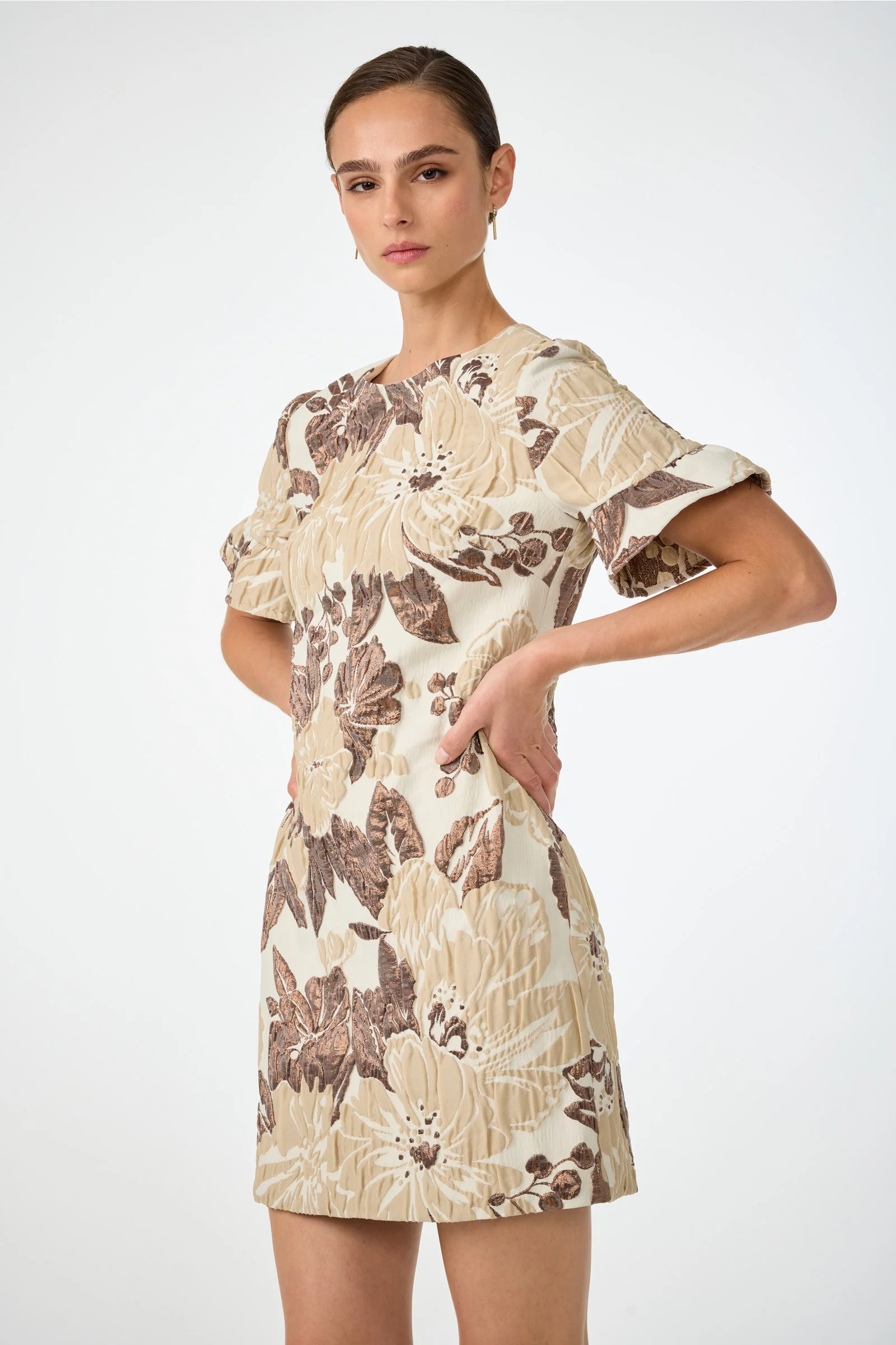 Darling Flounce Sleeve Dress - Image 3