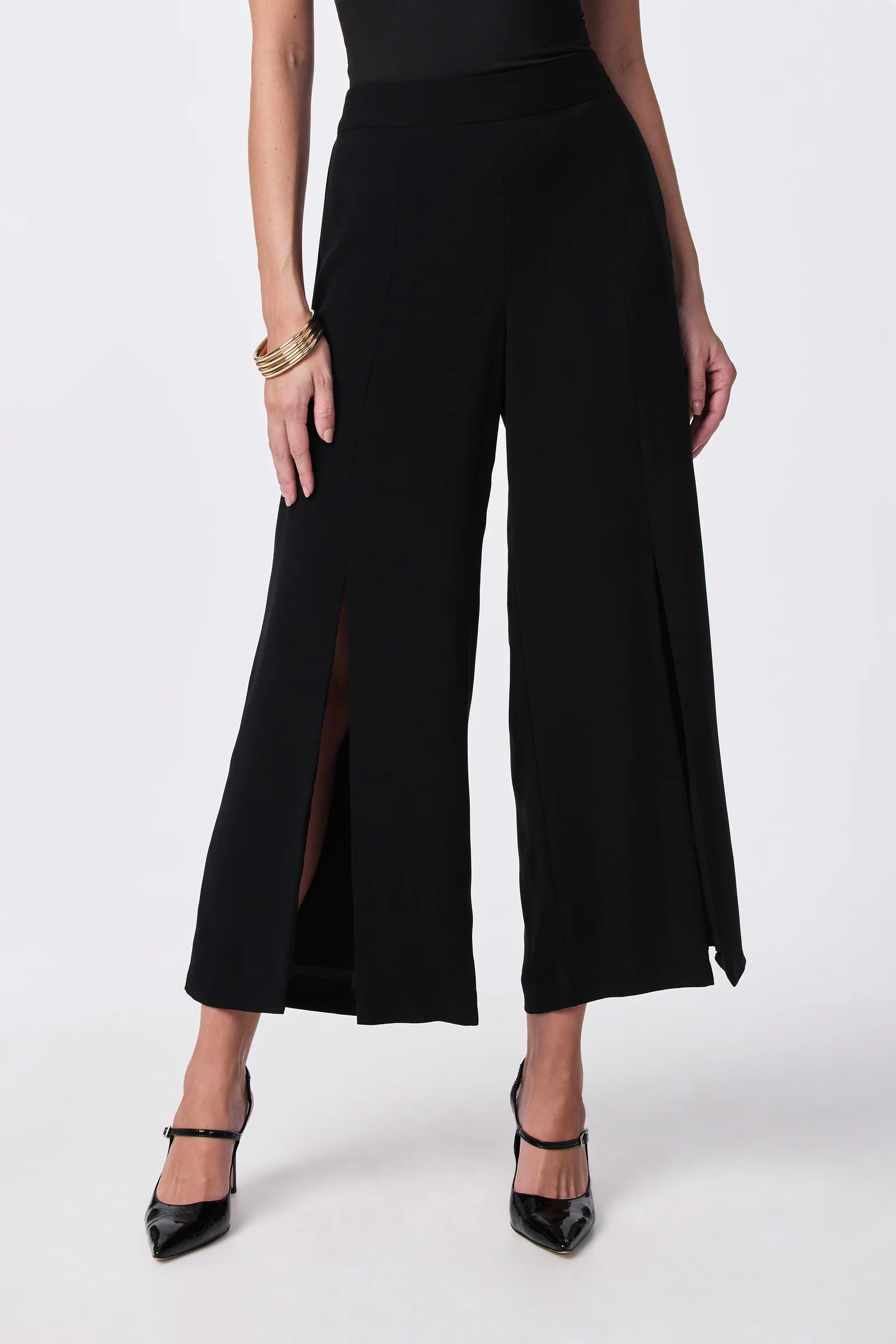 Davon Cropped Slit-Leg Pant