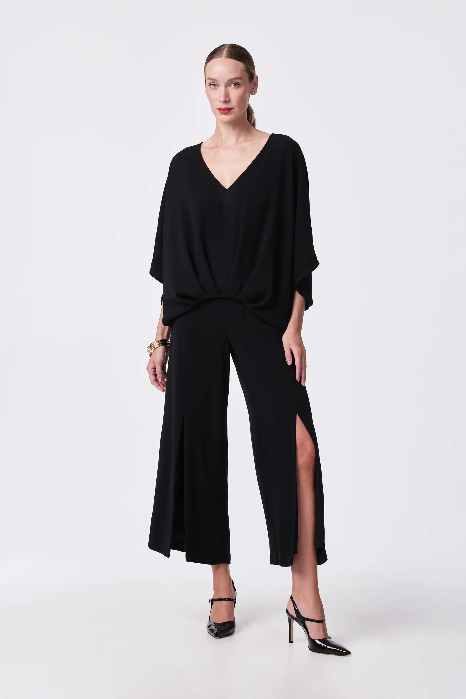 Davon Cropped Slit-Leg Pant - Image 2