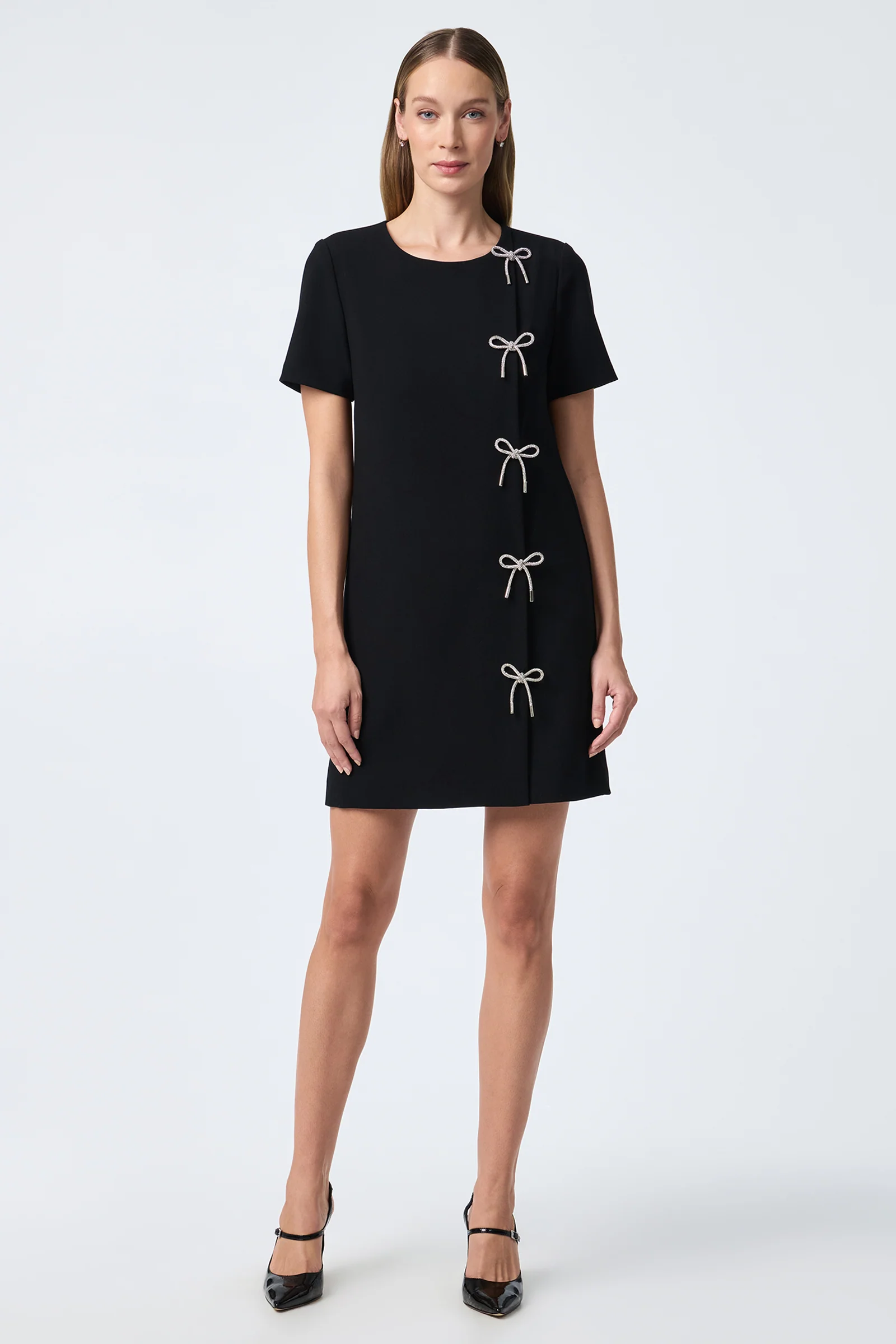 Diamonds Crystal Bows Sheath Dress - Image 6