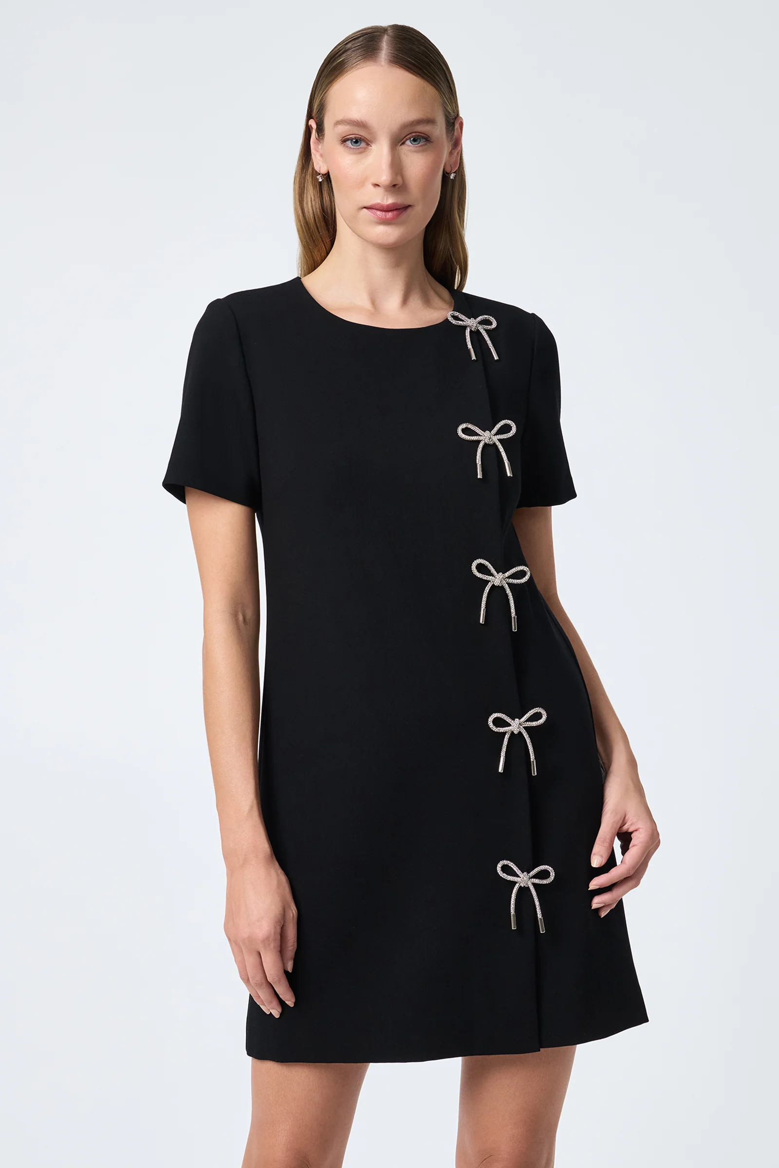Diamonds Crystal Bows Sheath Dress - Image 7