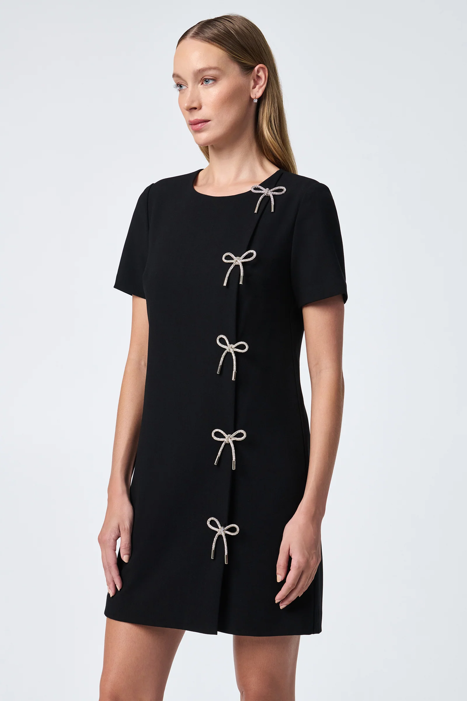Diamonds Crystal Bows Sheath Dress - Image 8