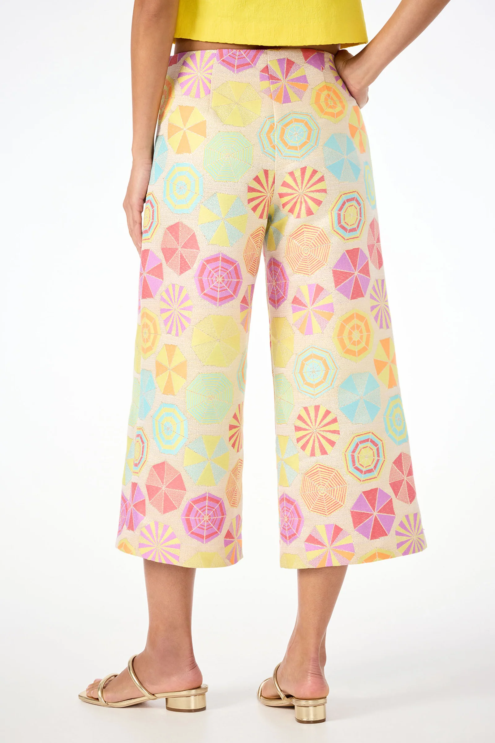 Diona Crop Pant - Parapluie Jacquard - Image 4