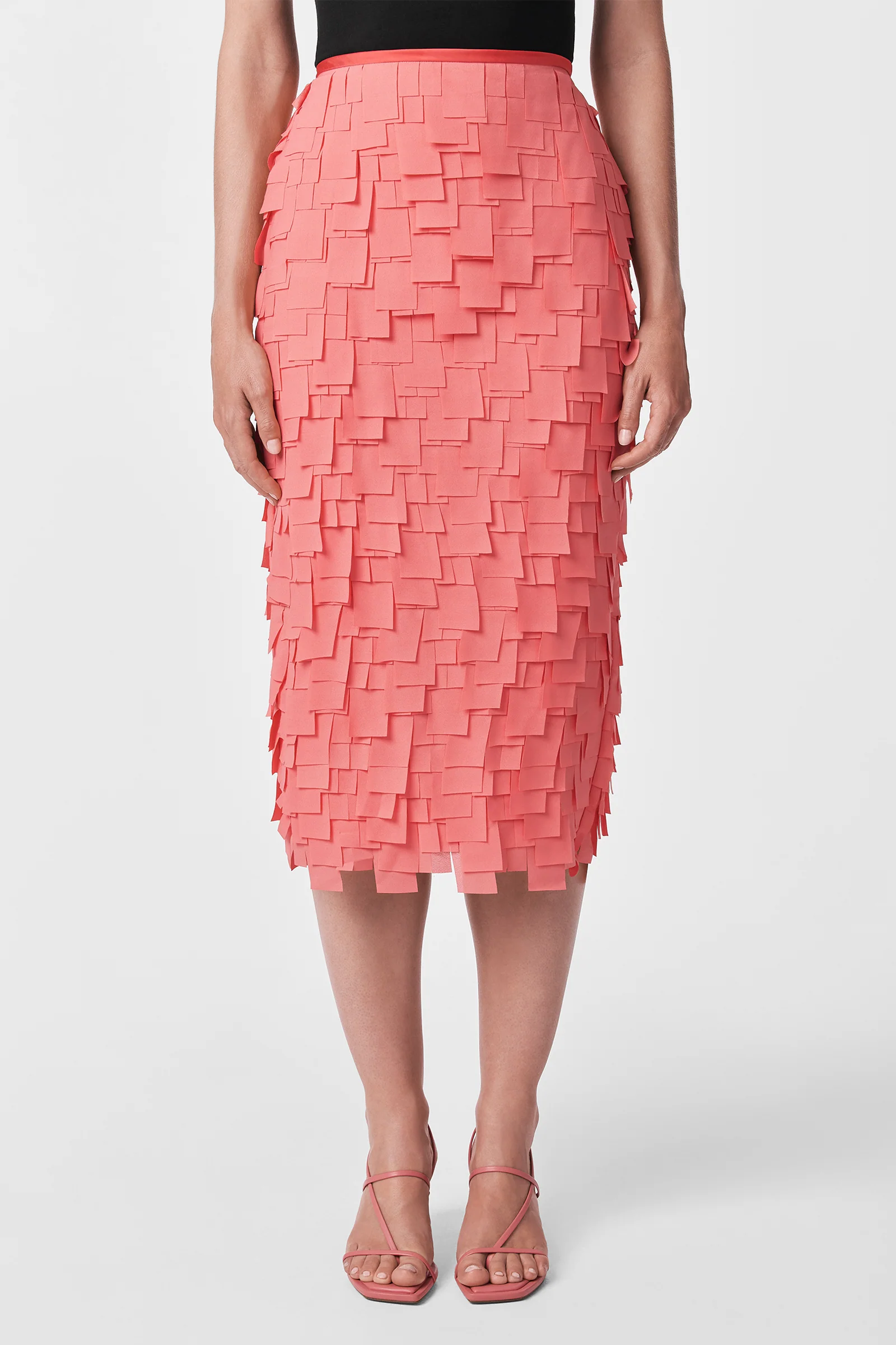 Dita Midi Pencil Skirt - Flutter Chiffon