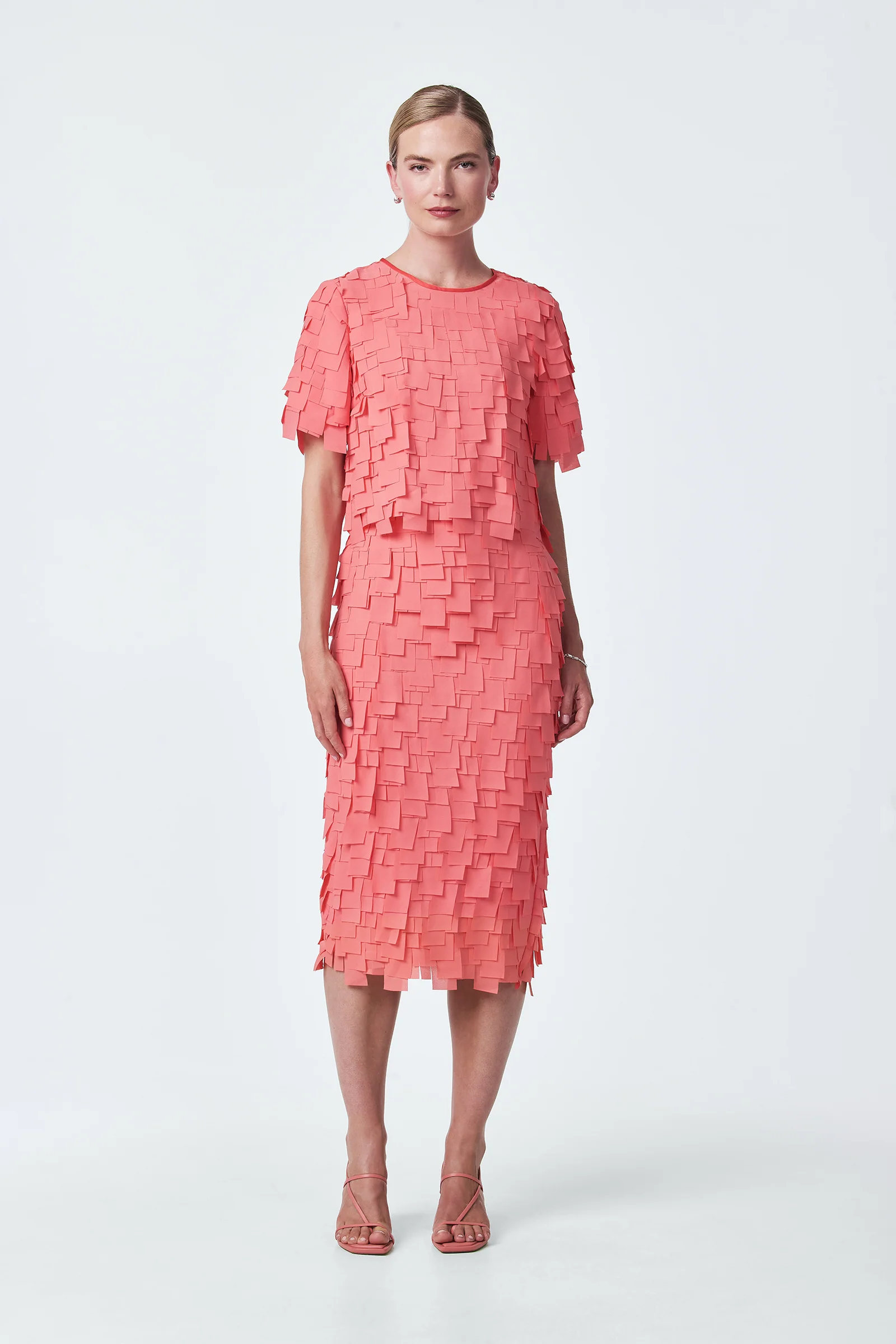 Dita Midi Pencil Skirt - Flutter Chiffon - Image 2