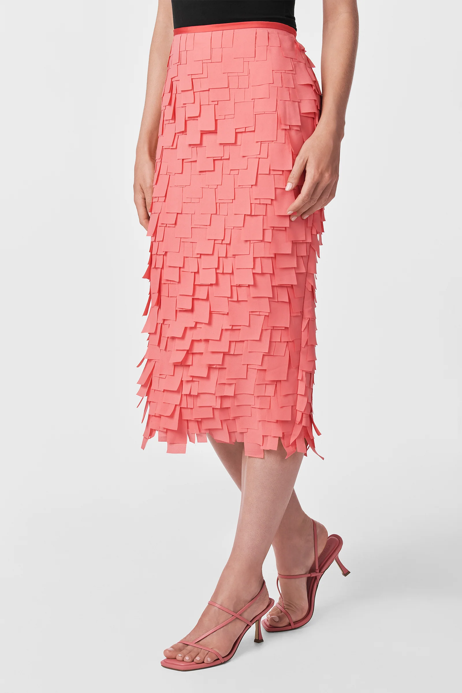Dita Midi Pencil Skirt - Flutter Chiffon - Image 3