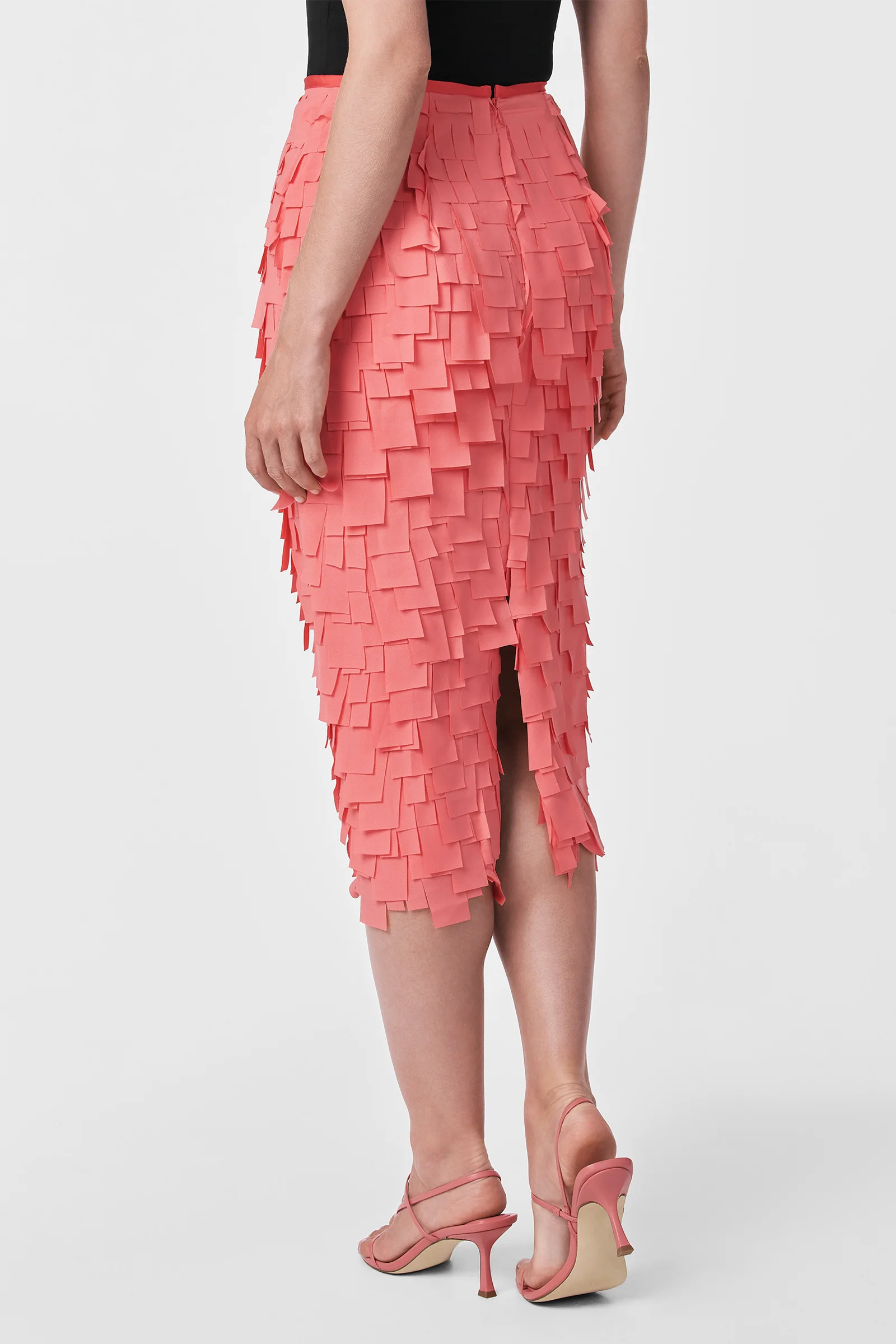 Dita Midi Pencil Skirt - Flutter Chiffon - Image 4
