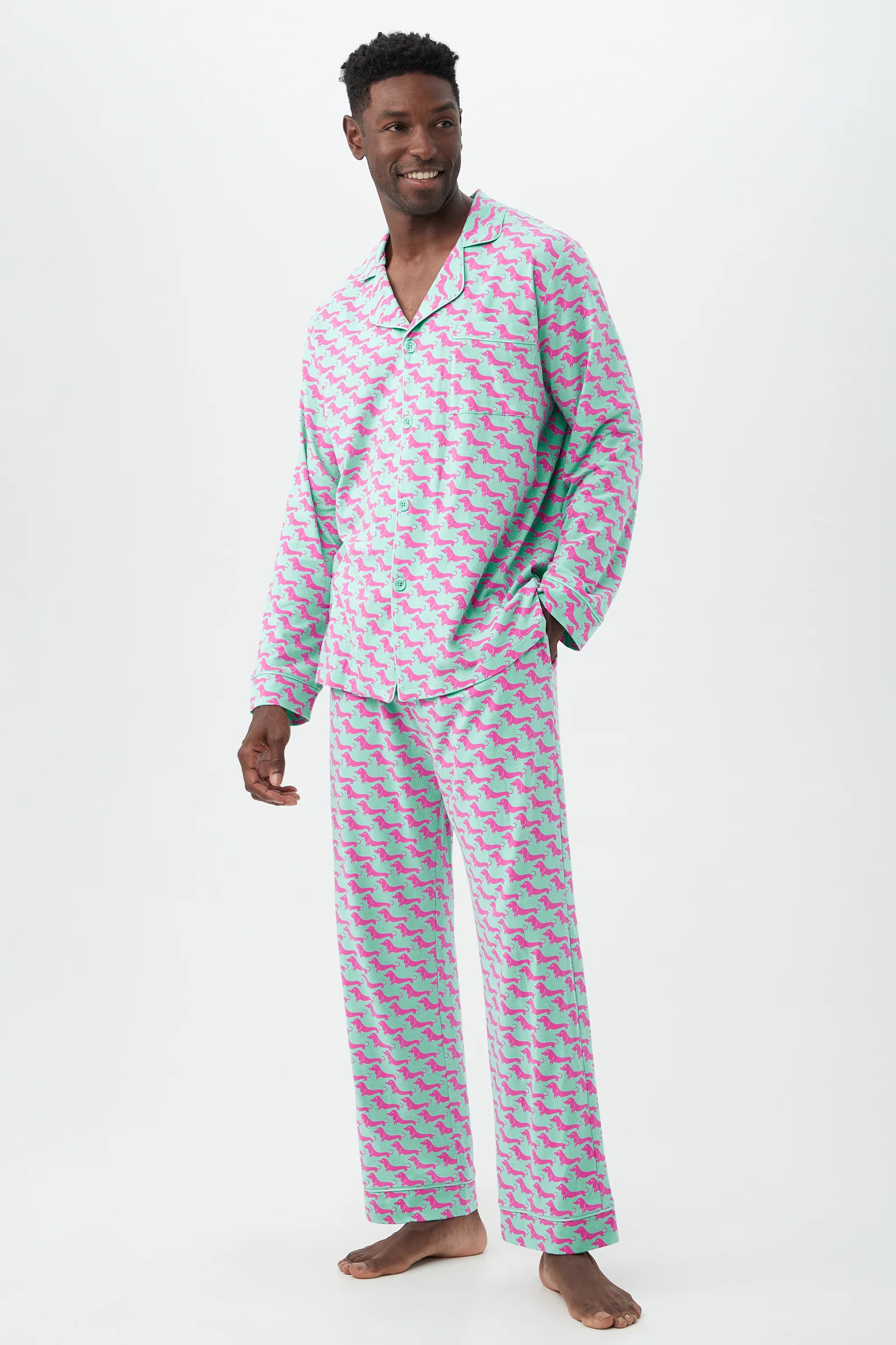 Dog Walk Mens Classic PJ Set