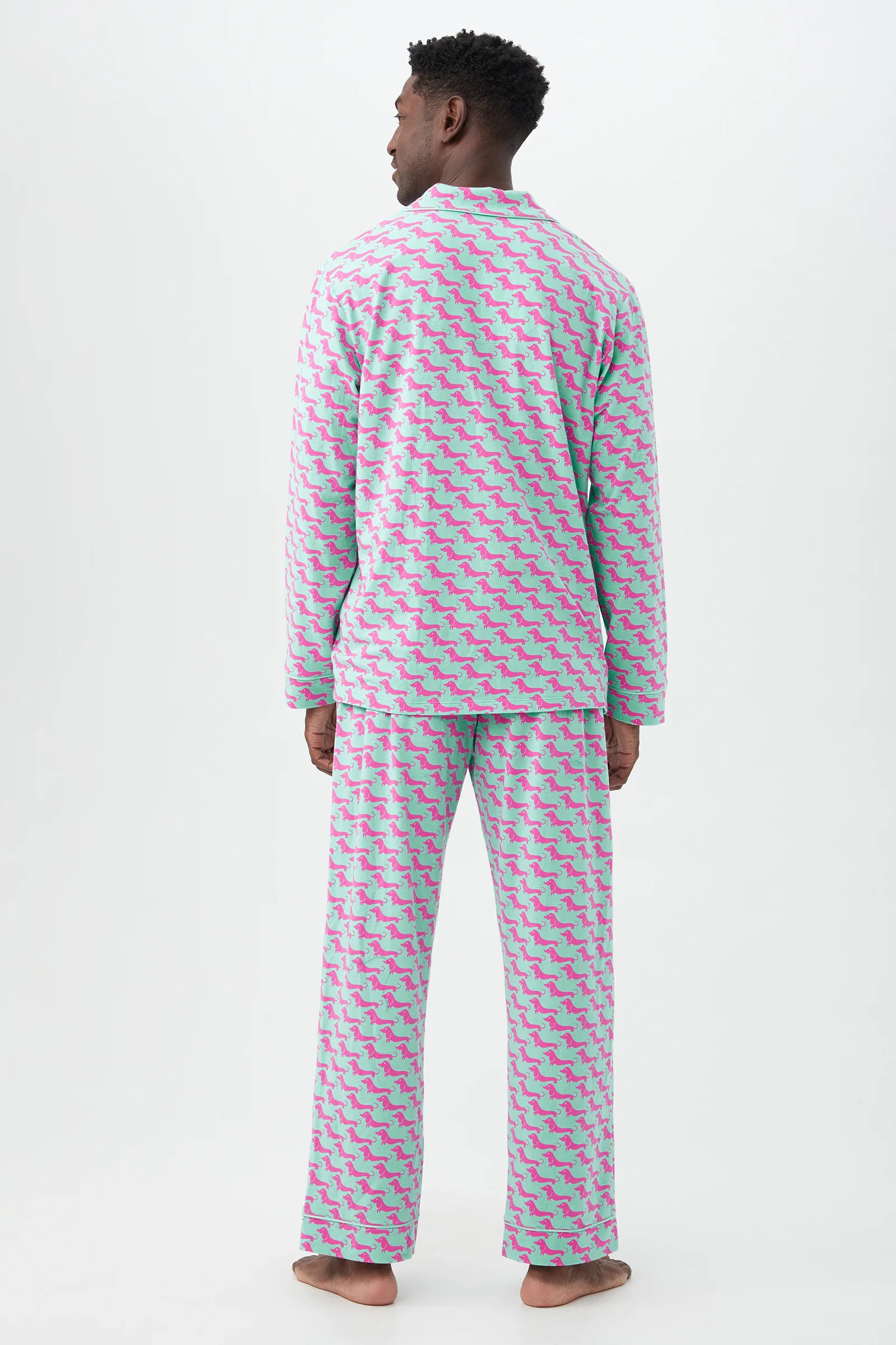 Dog Walk Mens Classic PJ Set - Image 2