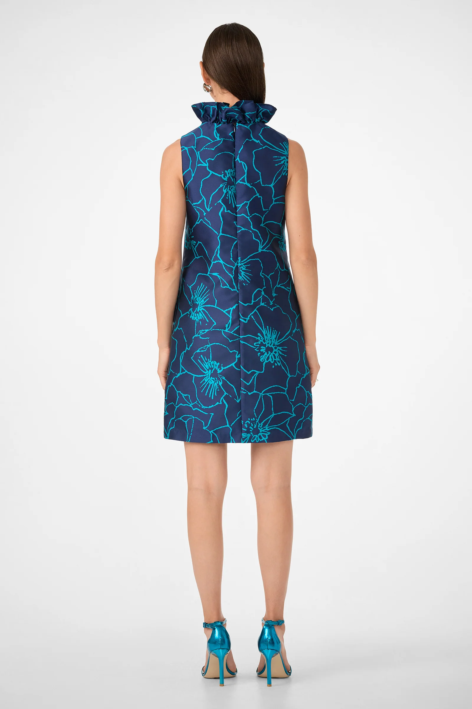 Edina Jacquard Mini Dress - Image 3
