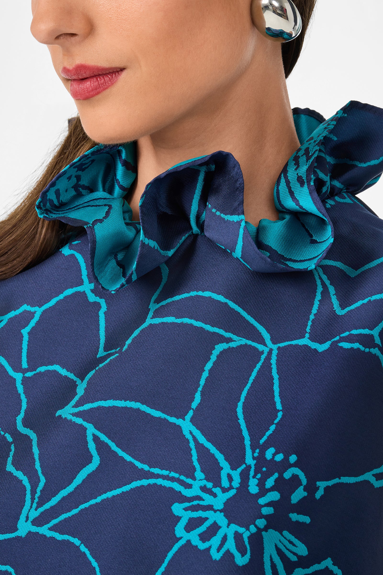 Edina Jacquard Mini Dress - Image 4