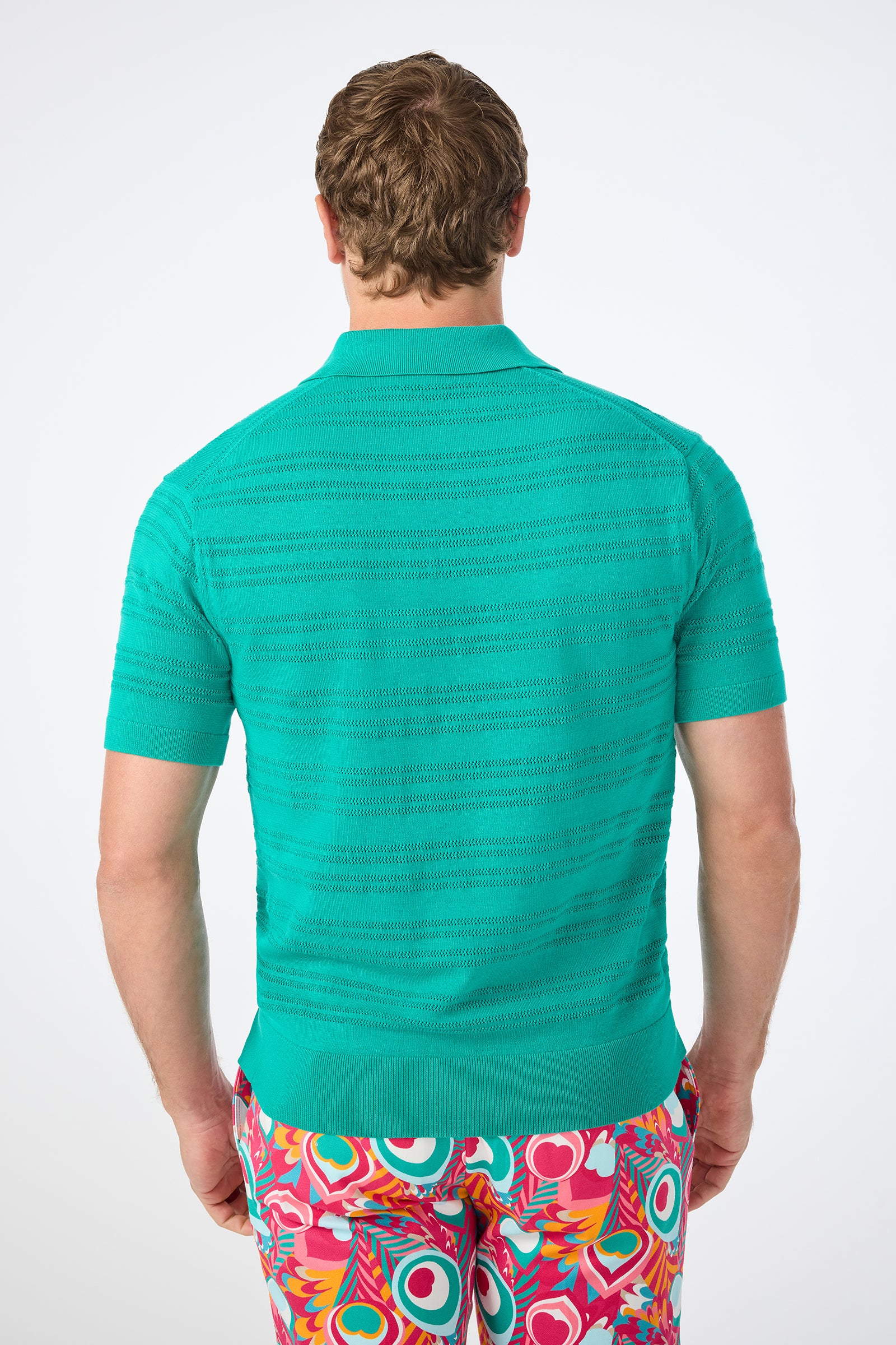 Edison Short-Sleeve Striped Polo - Image 5