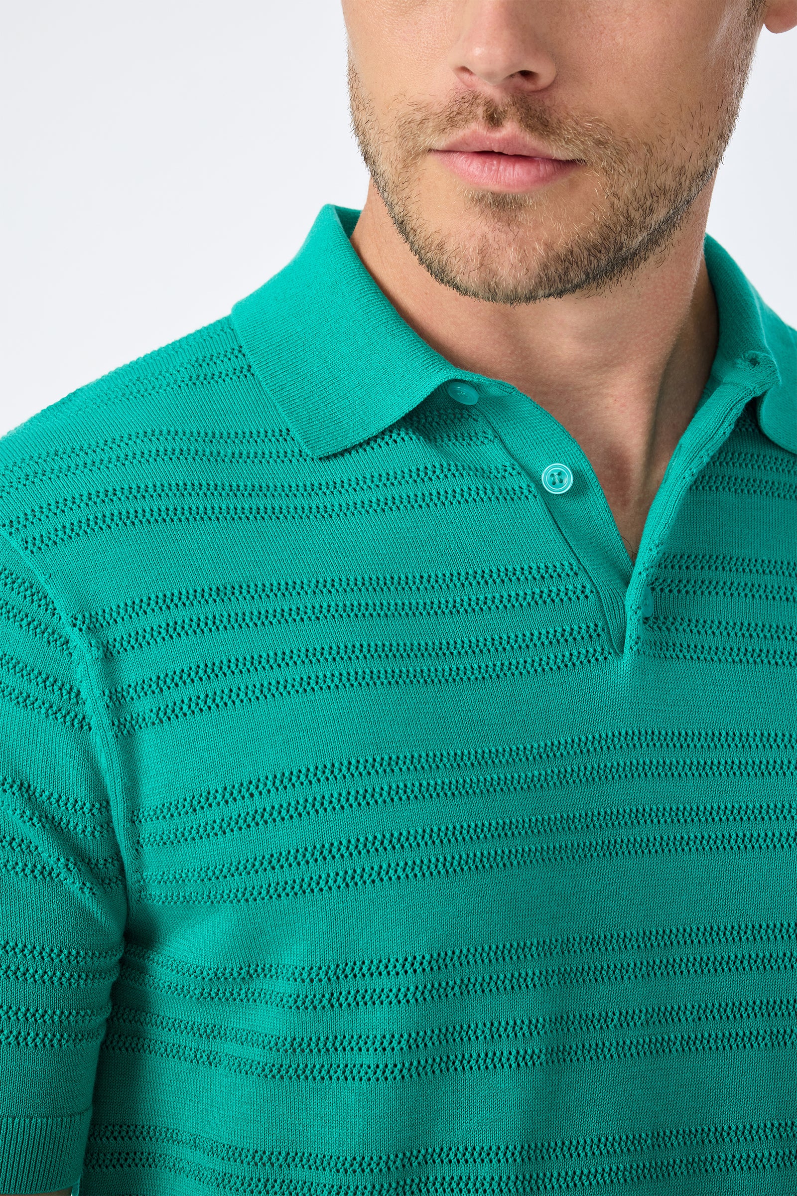 Edison Short-Sleeve Striped Polo - Image 6