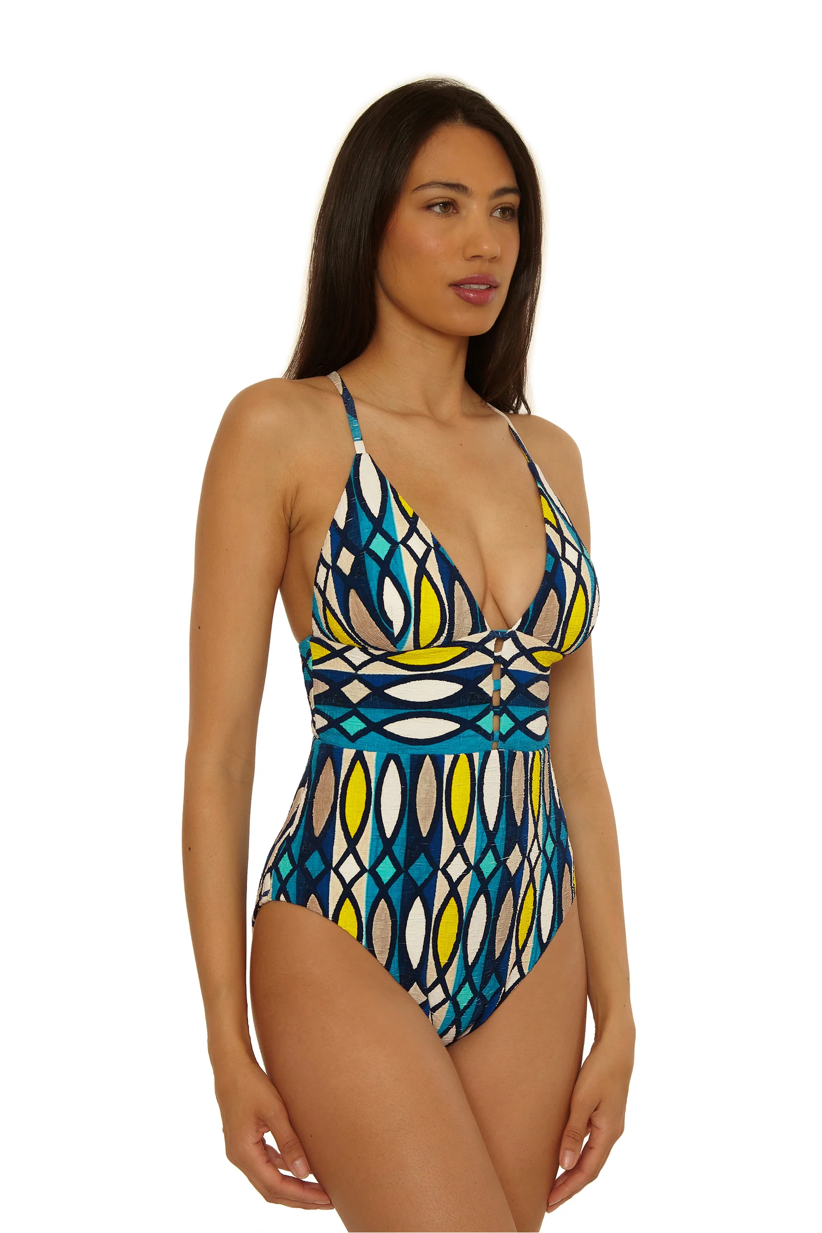 Empire Waist One-Piece Swimsuit - Paros - Image 2