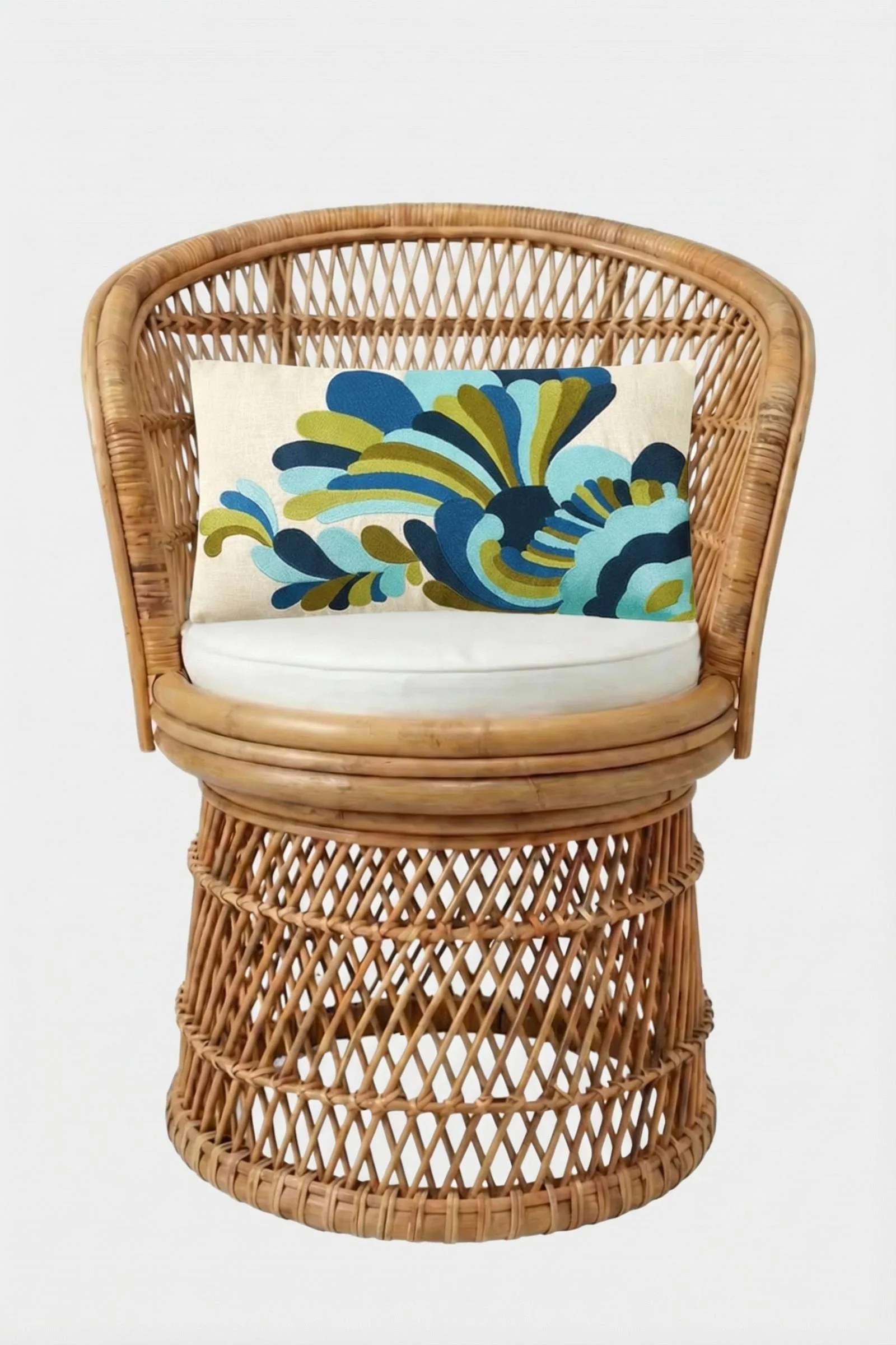 Escondido Embroidered Lumbar Pillow - Image 2