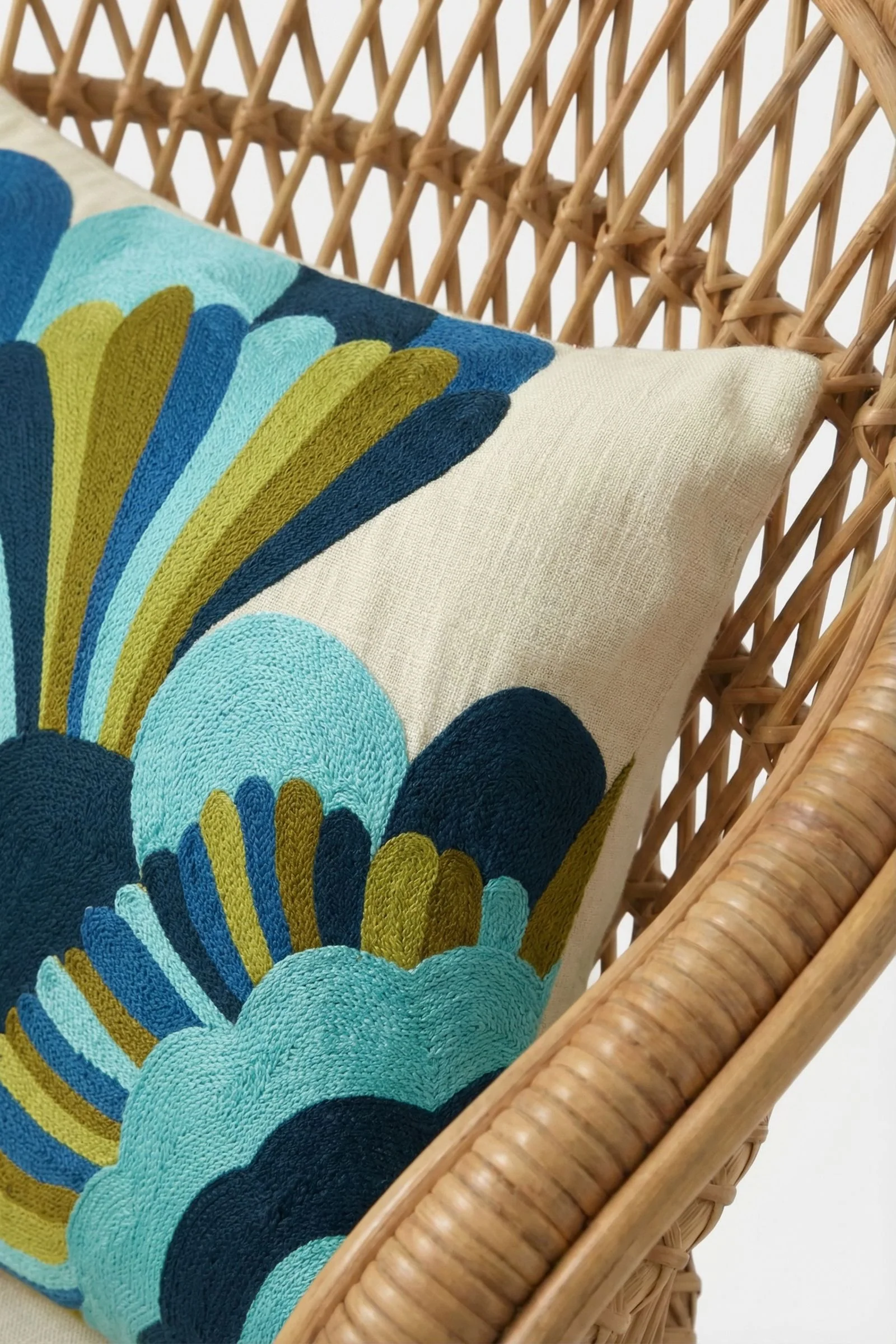 Escondido Embroidered Lumbar Pillow - Image 3