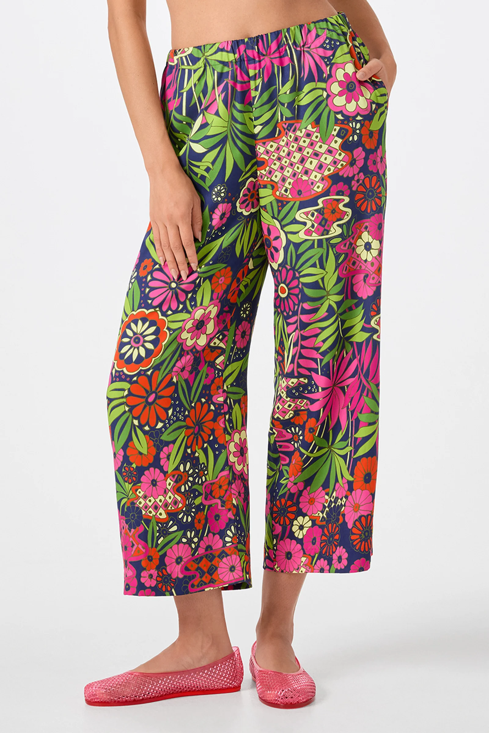 Estella Cropped Pant - Fumi Floral