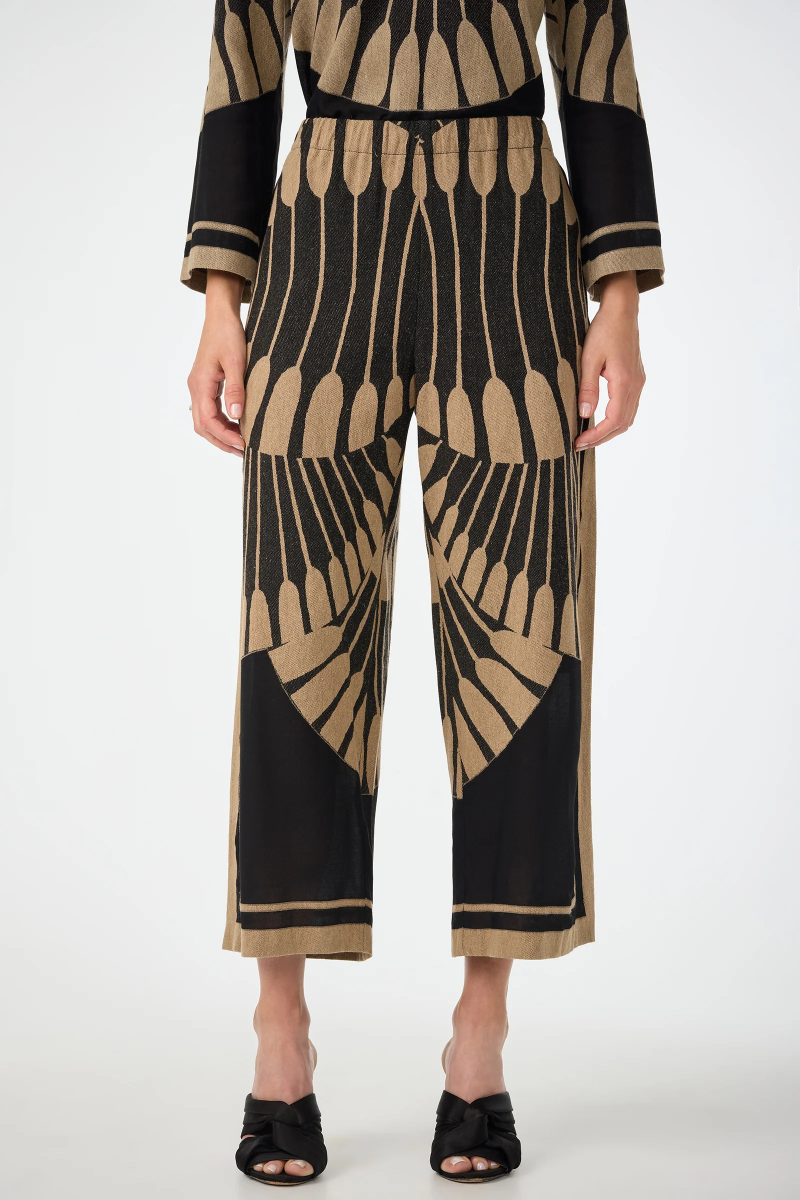 Estella Cropped Pant - Juniper Fil Coupe