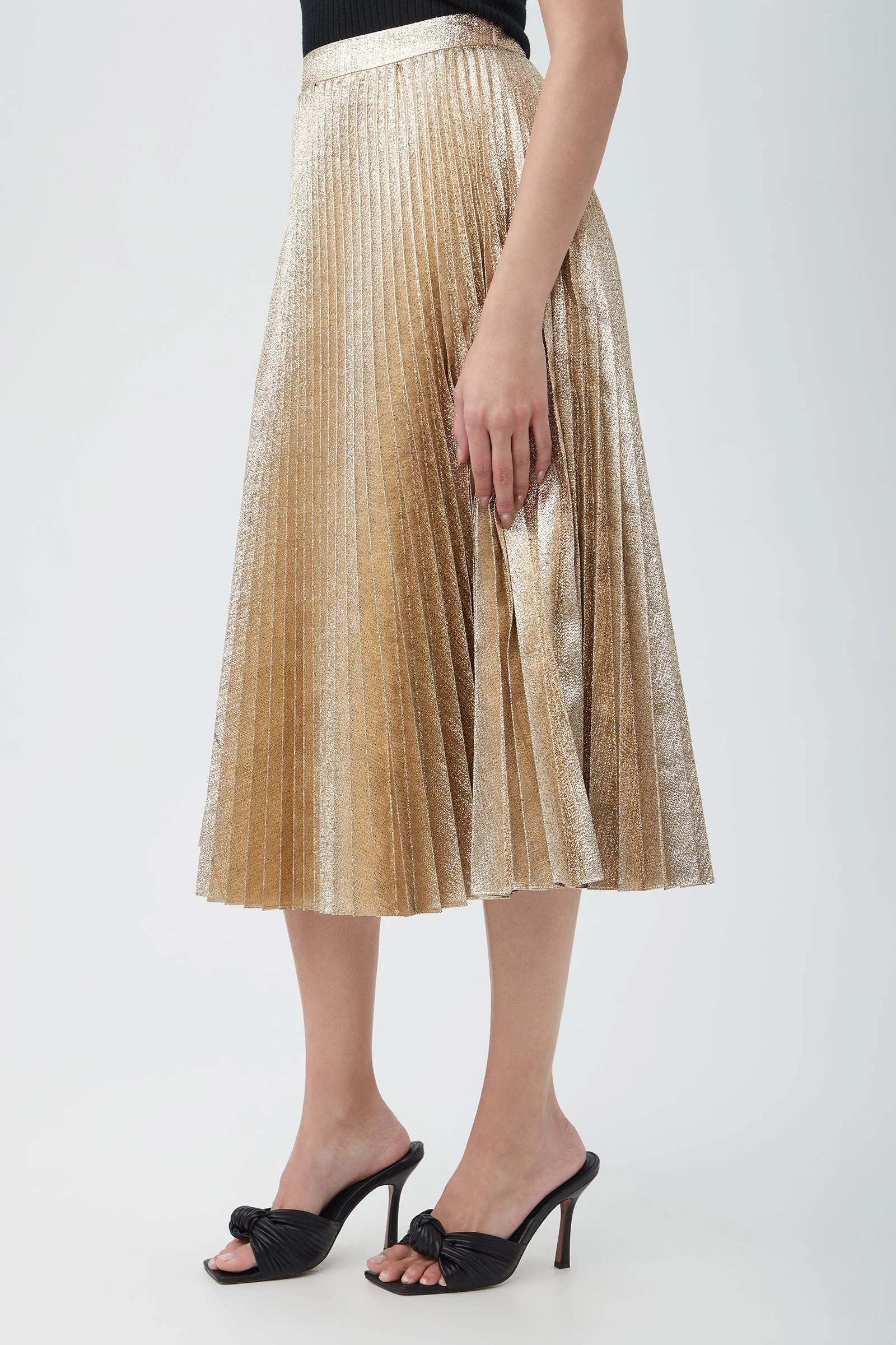 Faye Luminary Midi Skirt With Accordion Pleats - Image 10