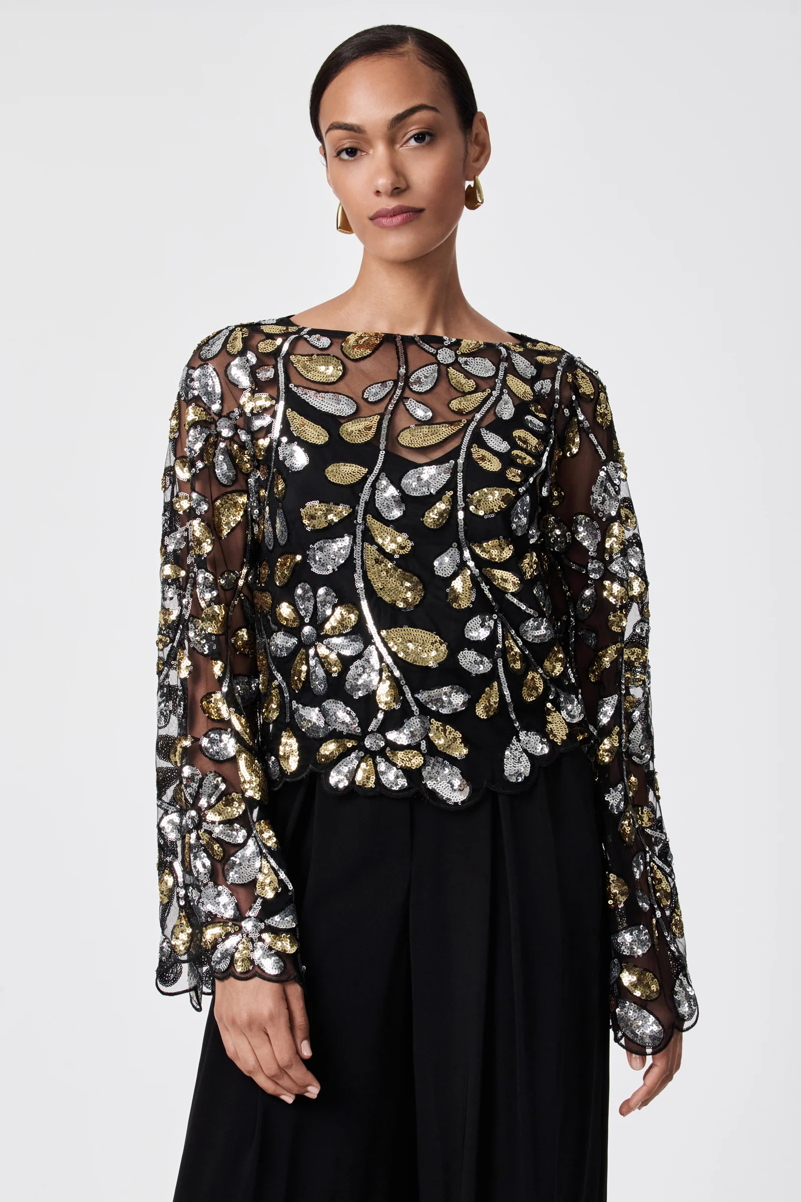 Femmes Sequin Top