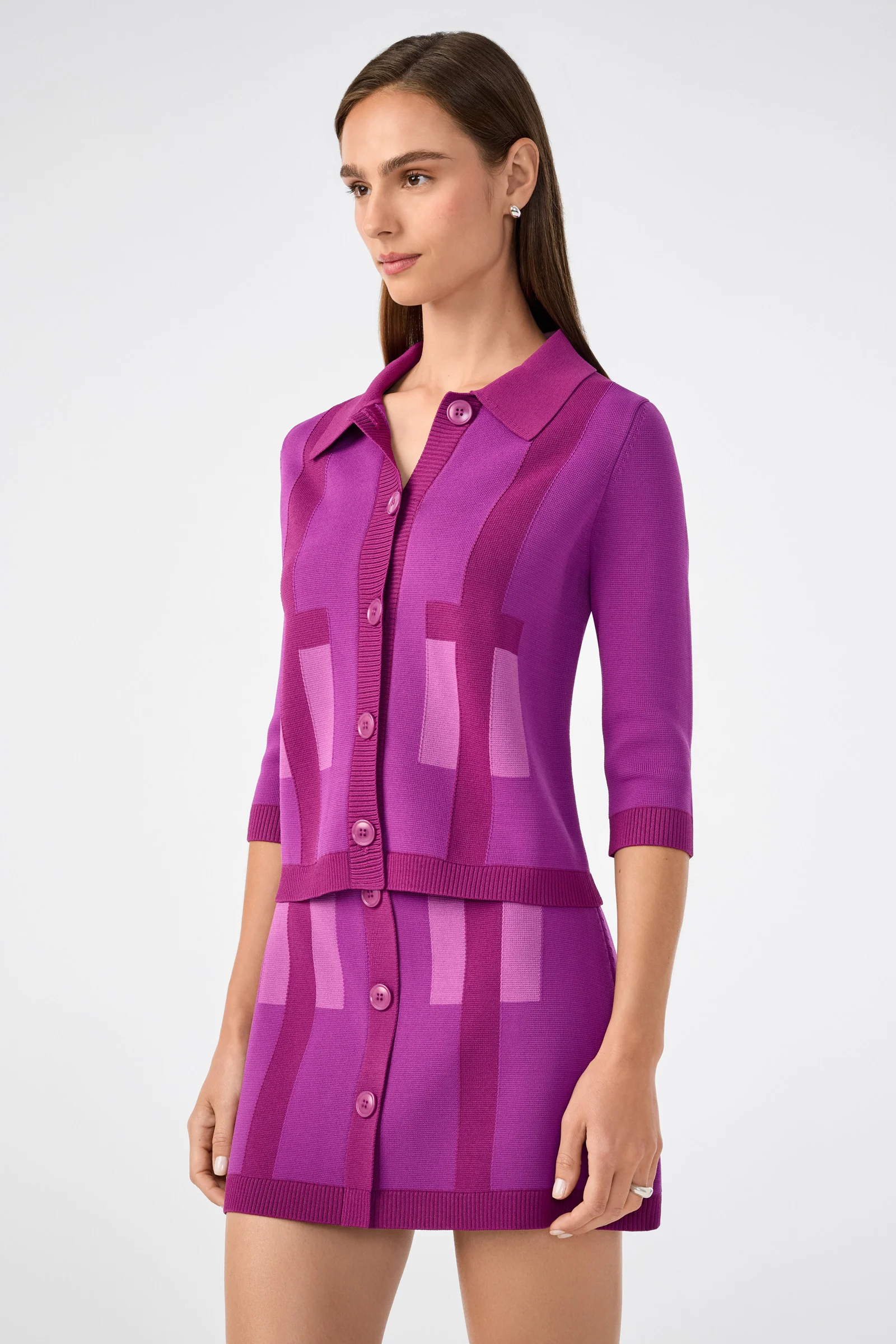 Gaia Trompe L'Oeil Knit Cardigan - Image 3