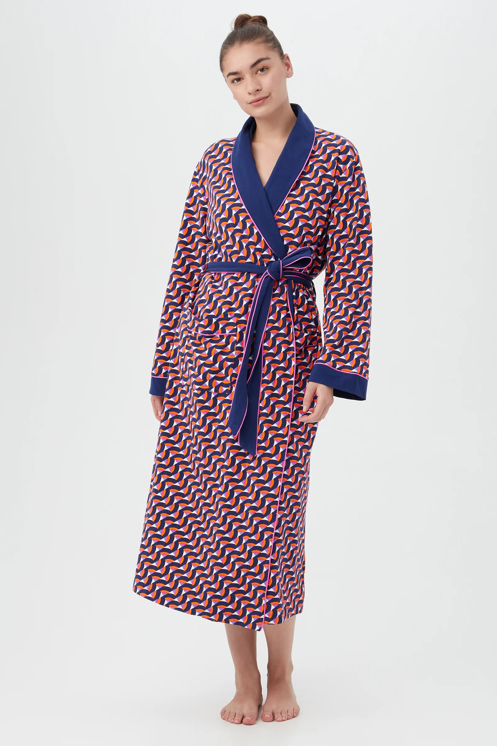 Geo Rainbow Robe De Chambre