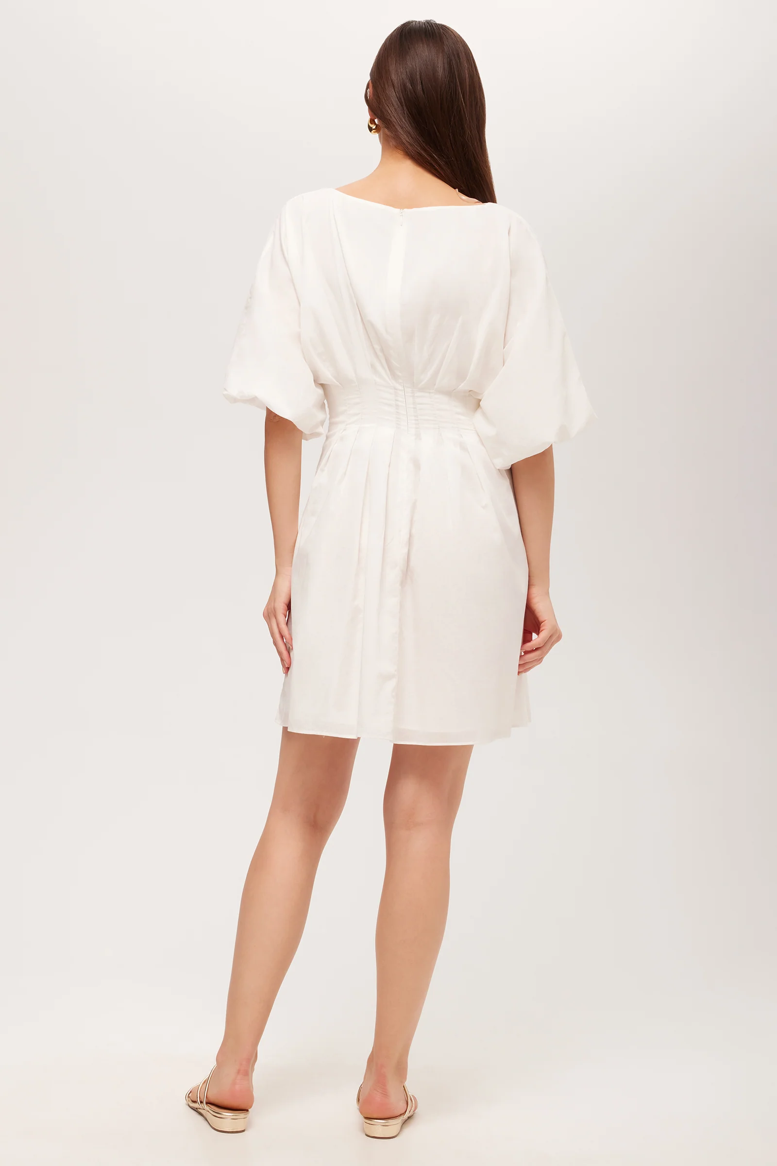 Gian Short-Sleeve Pleated Dress - Image 3