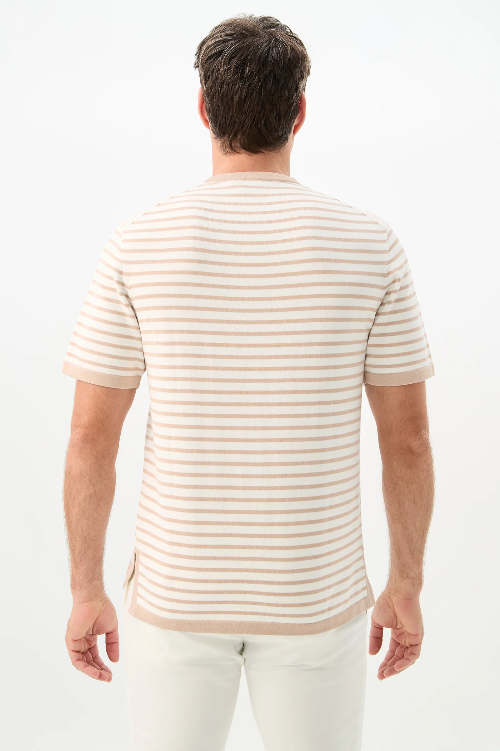 Giovanni Stripe Short-Sleeve Pullover - Image 3