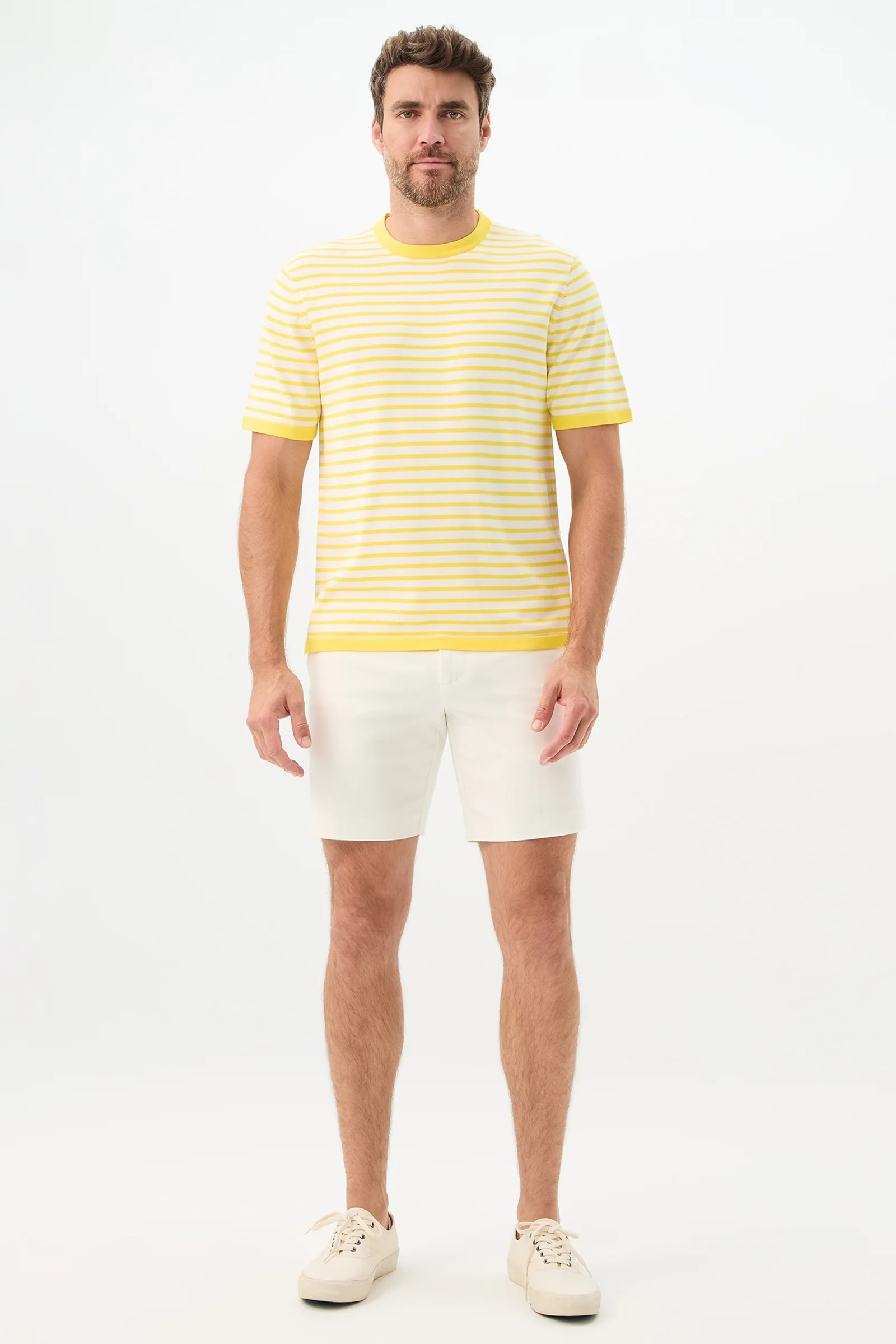 Giovanni Stripe Short-Sleeve Pullover - Image 6