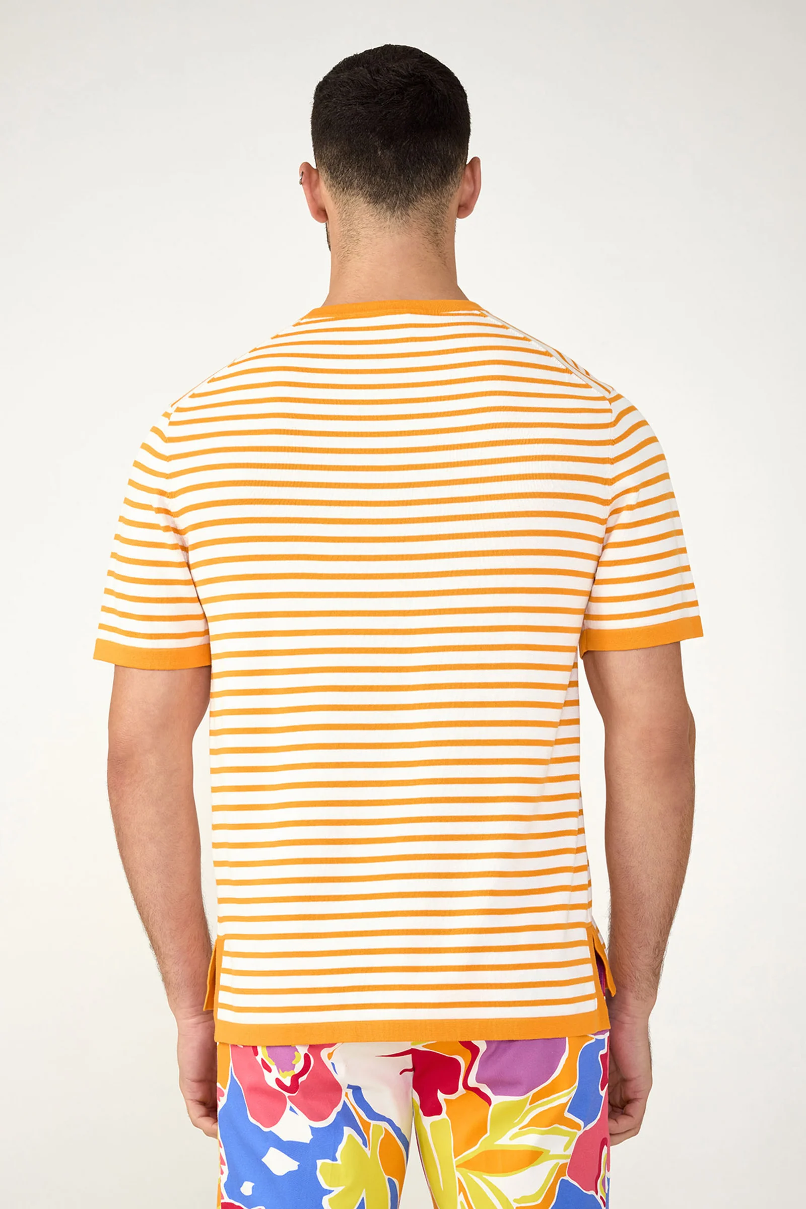 Giovanni Stripe Short-Sleeve Pullover - Image 4