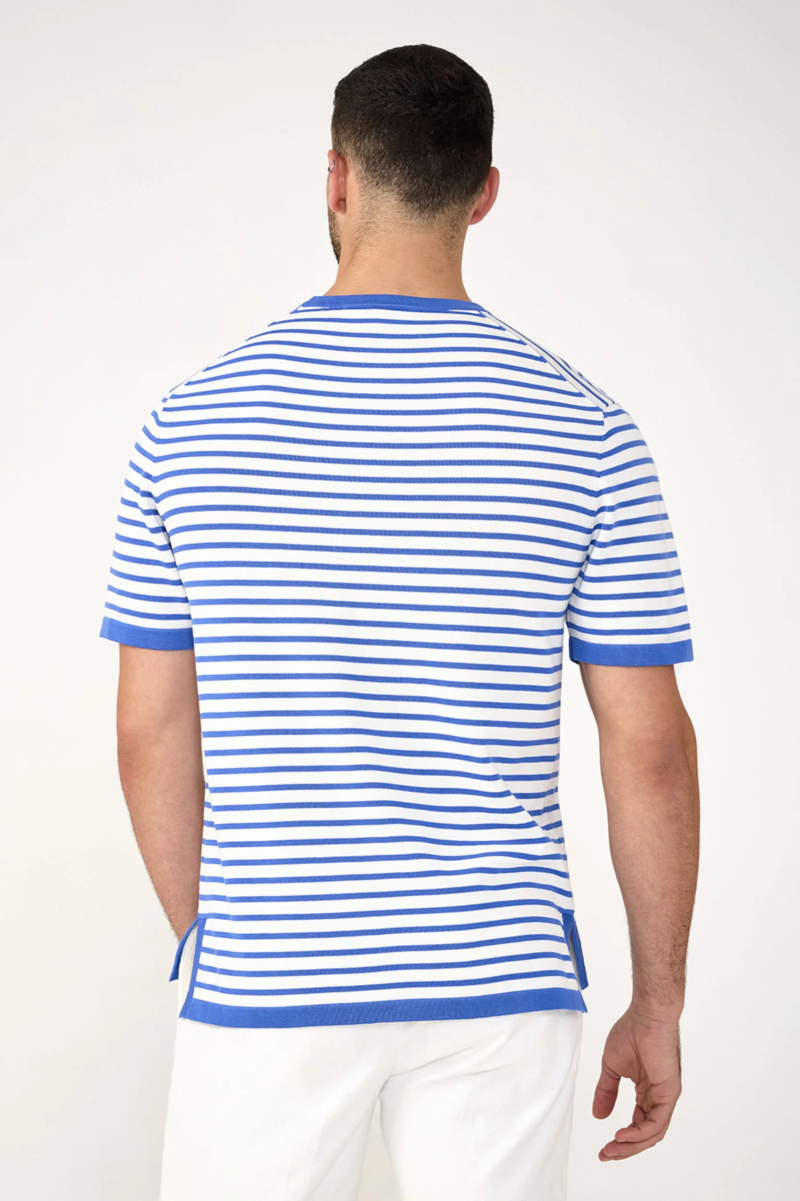 Giovanni Stripe Short-Sleeve Pullover - Image 7