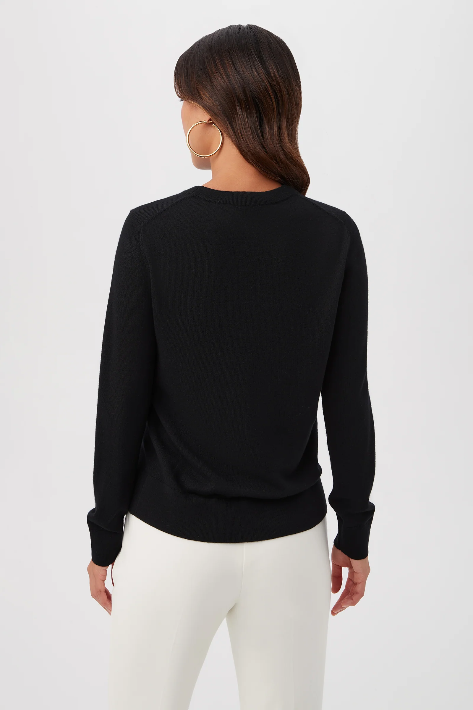 Gold Heart Merino Wool Crewneck Sweater - Image 4