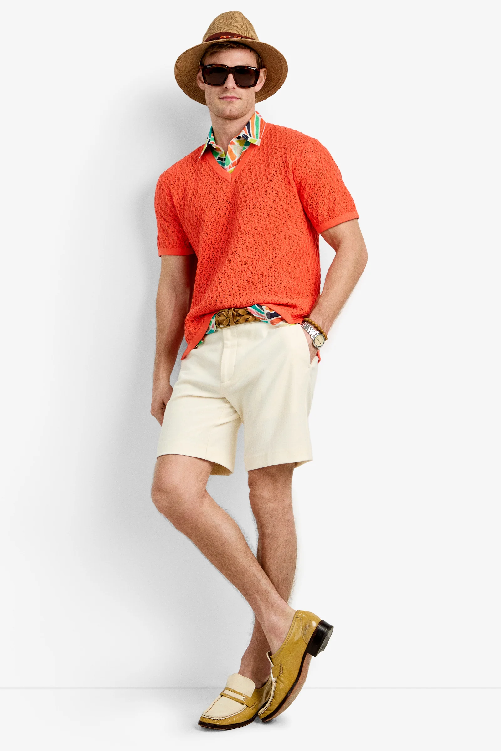 Heyes Mesh Henley V-Neck - Image 6