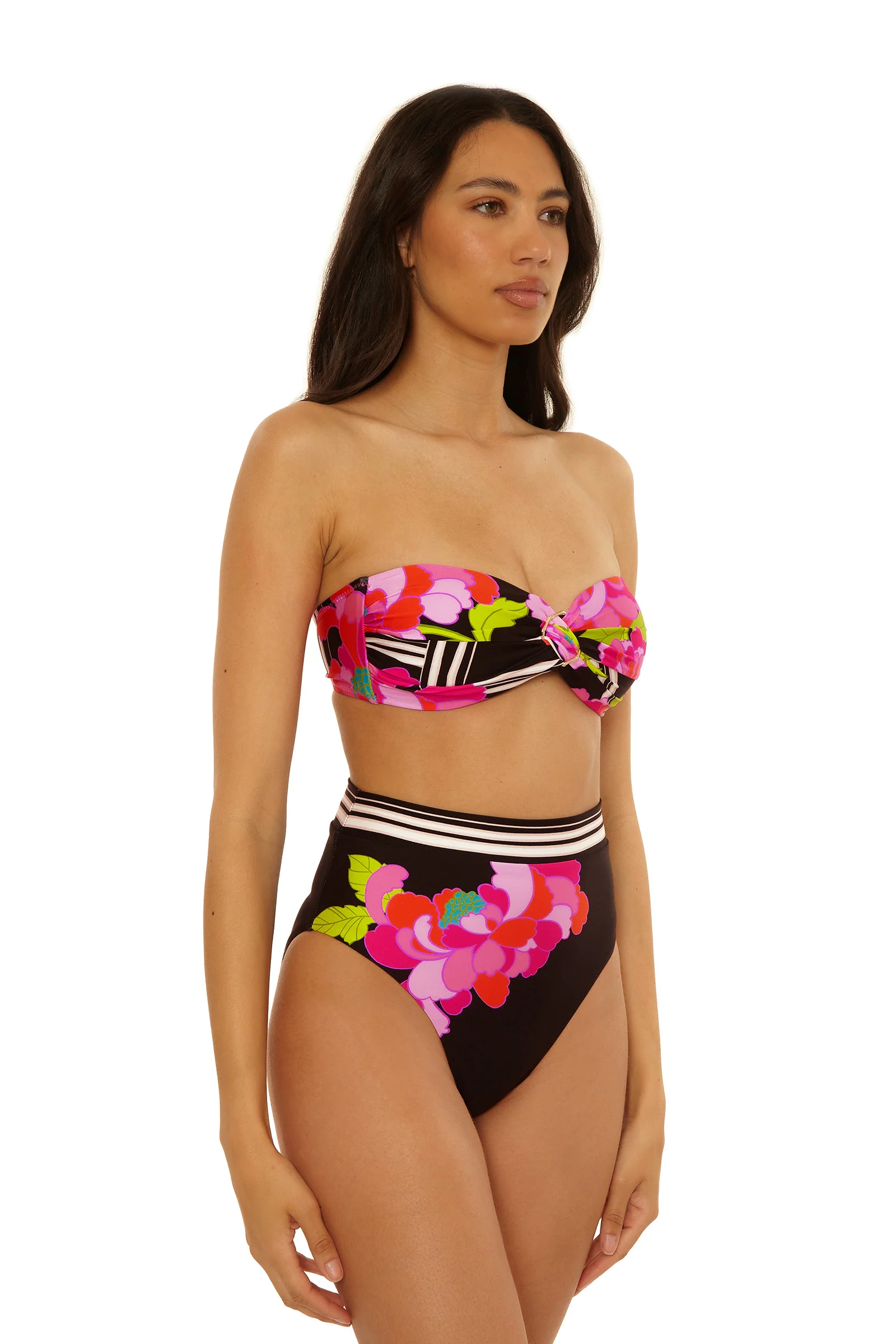 High-Waist Swim Bottom - Bougainvillea - Image 3