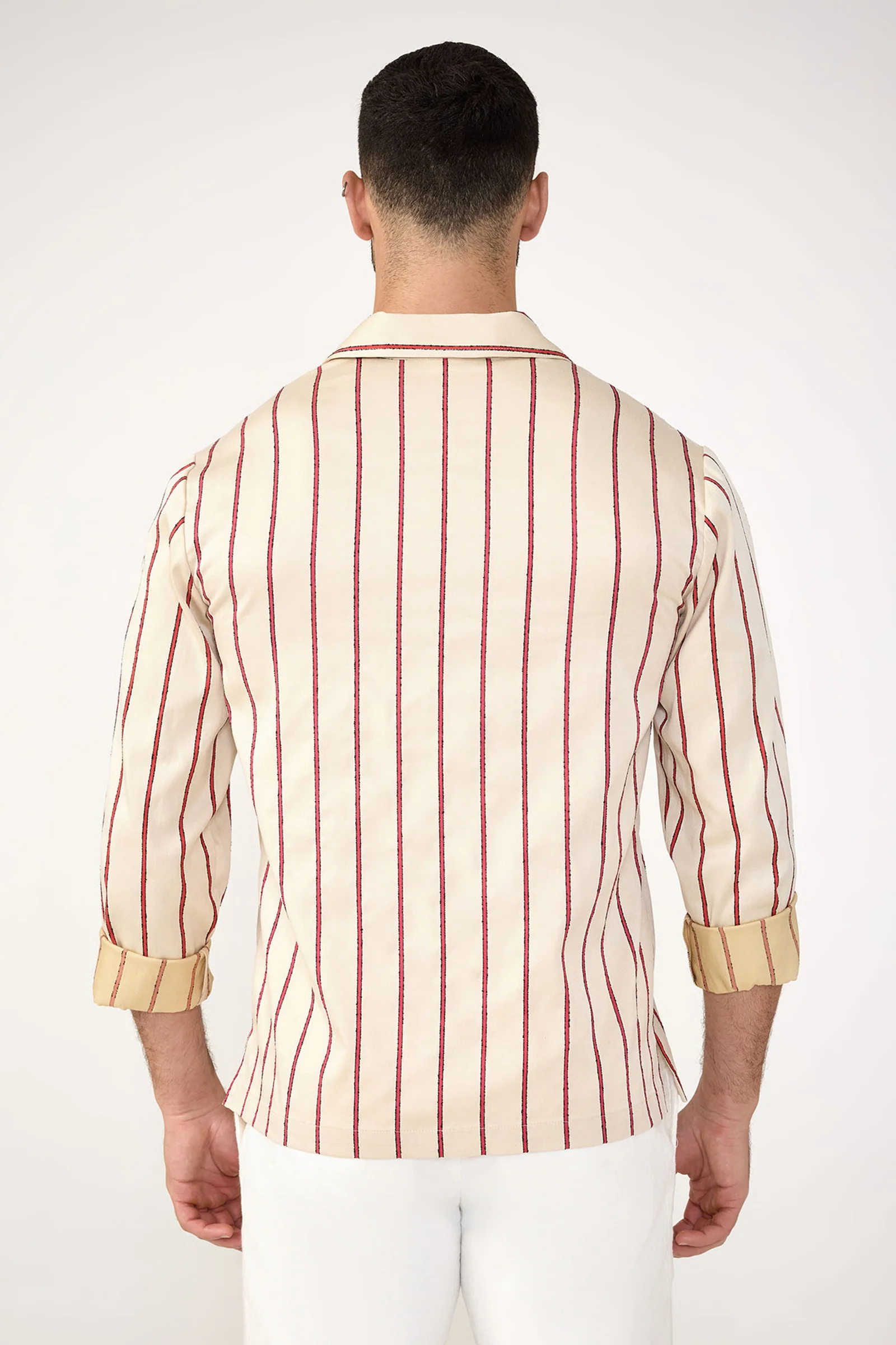 Holmes Long-Sleeve Pullover - Solaire Stripe - Image 3