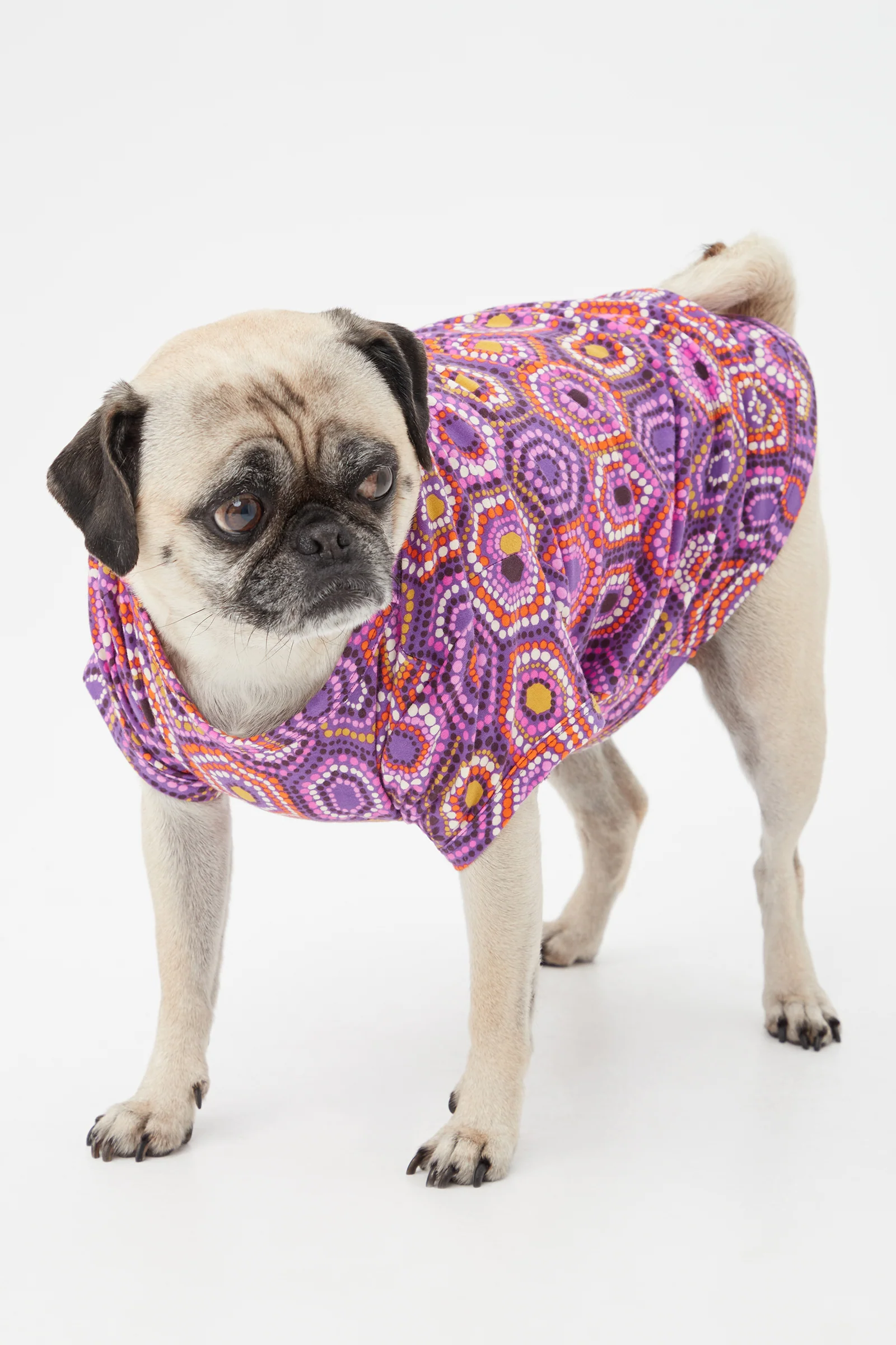 Honeycomb Dots Short Sleeve Jersey Dog Pajama Shirt