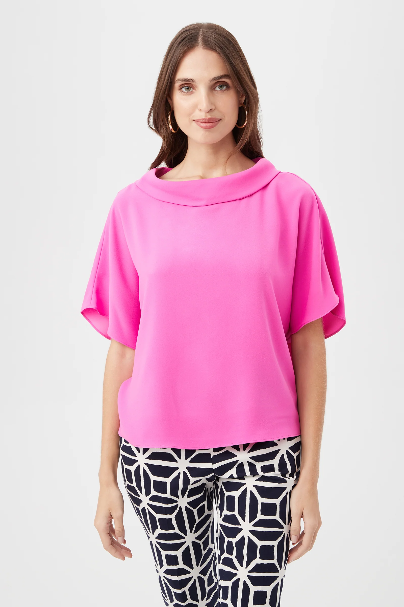 Honeysuckle Boatneck Dolman-Sleeve Top - Image 12