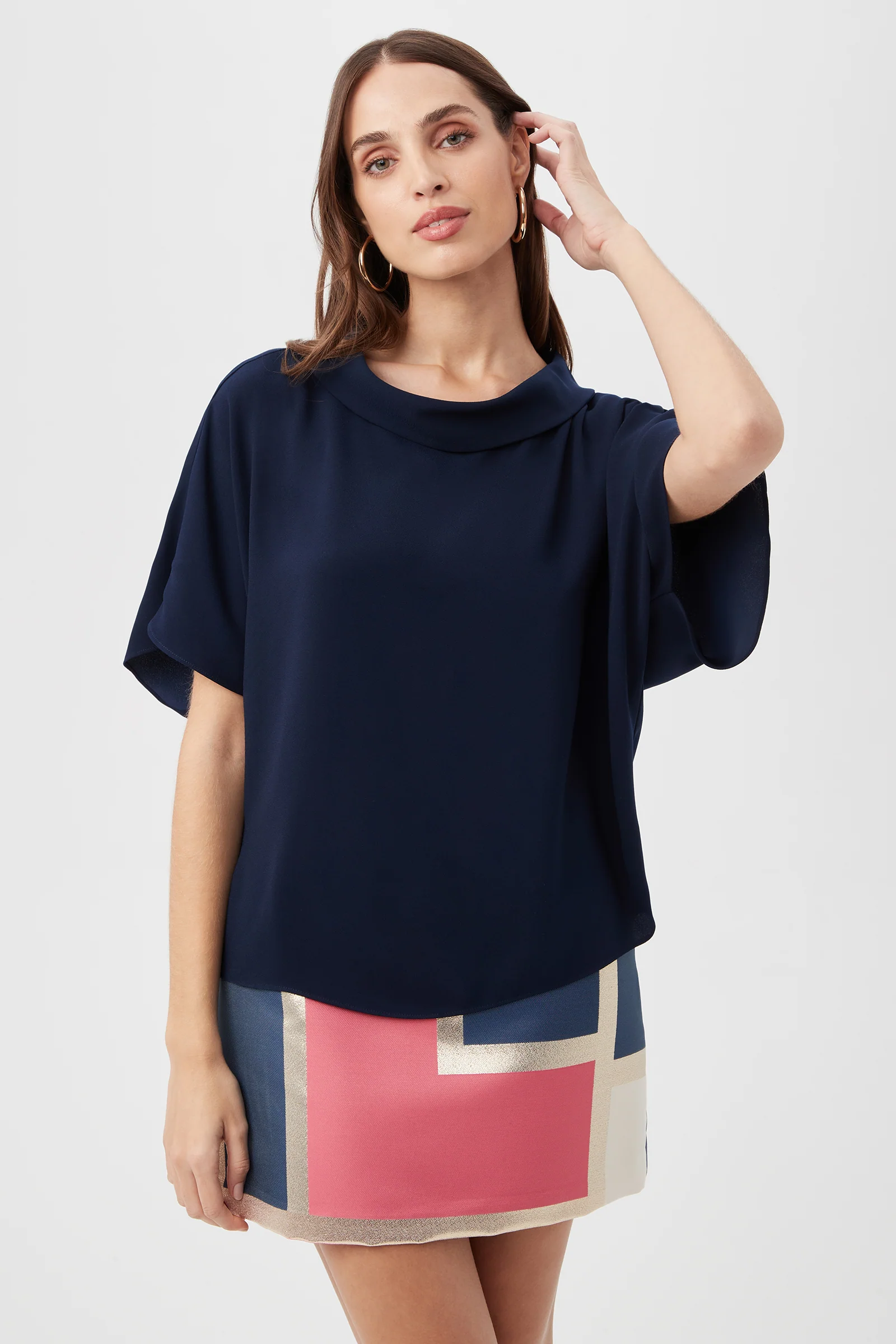 Honeysuckle Boatneck Dolman-Sleeve Top - Image 9